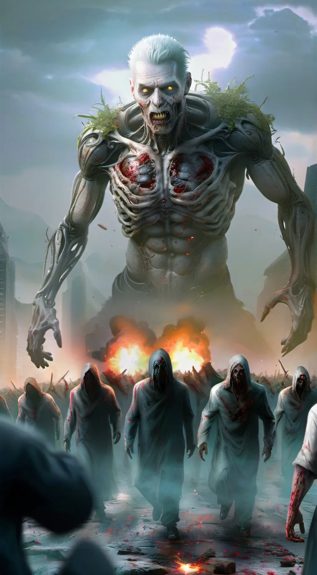 ai character: Zombie apoclypse background