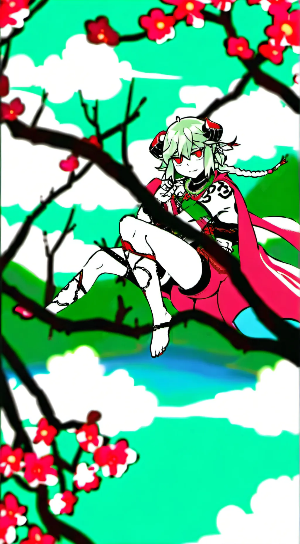 ai character: Waza 👻 background
