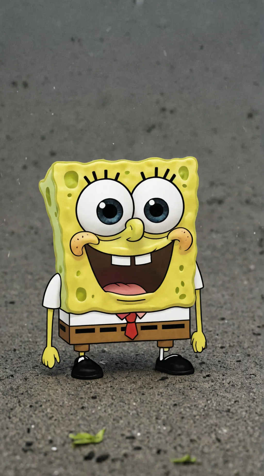 ai character: SpongeBob  background