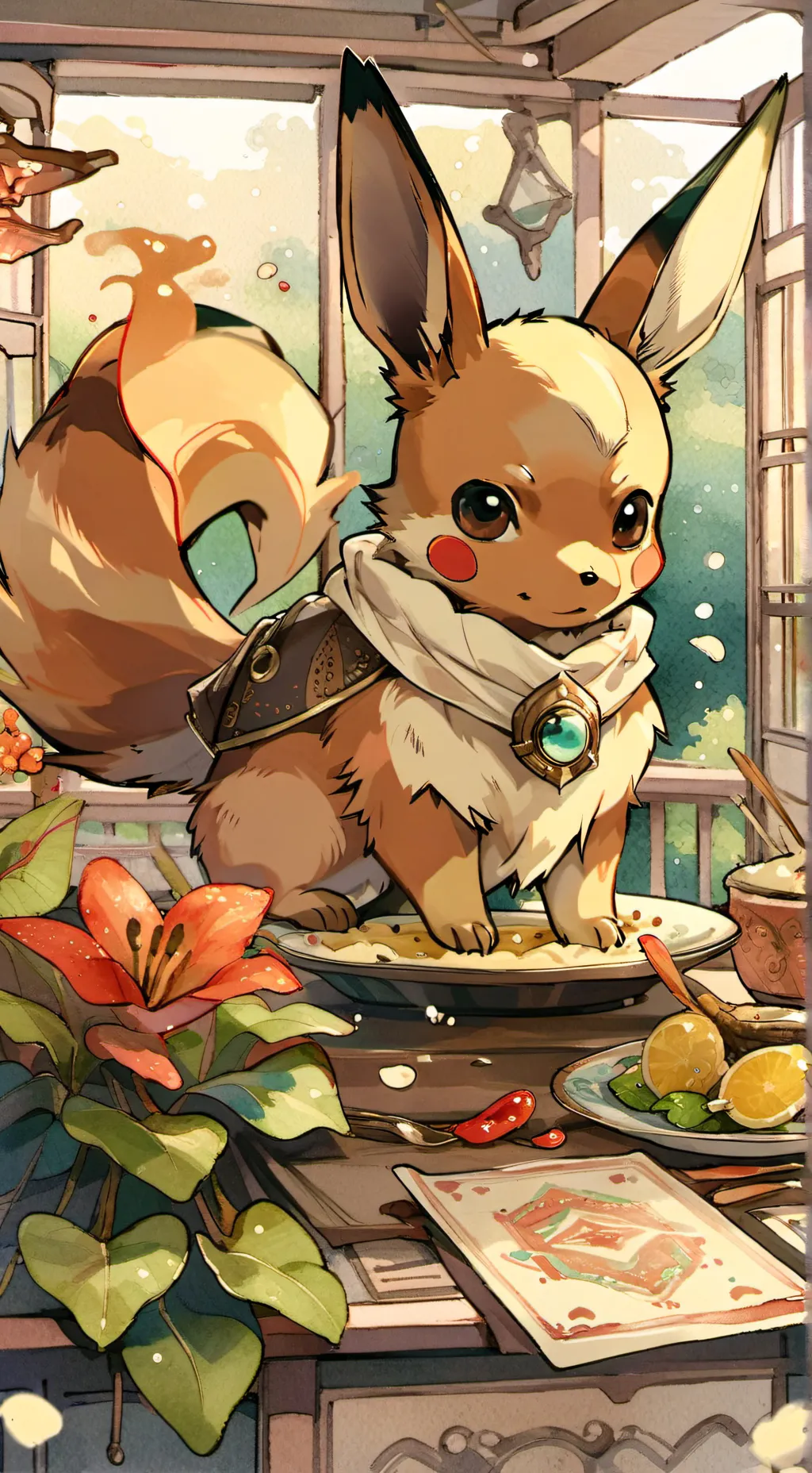 ai character: Eeveelution background