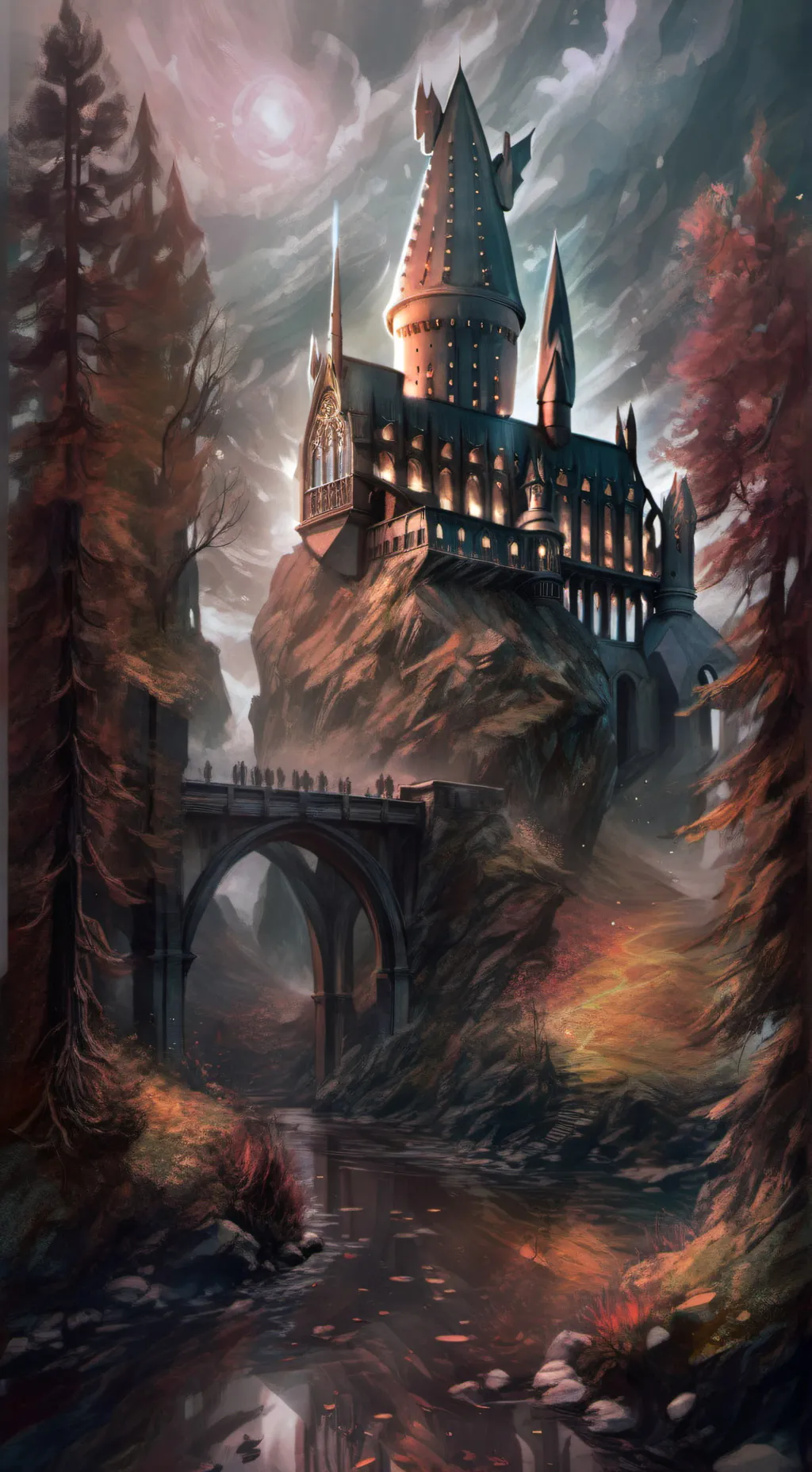 ai character: Hogwarts background