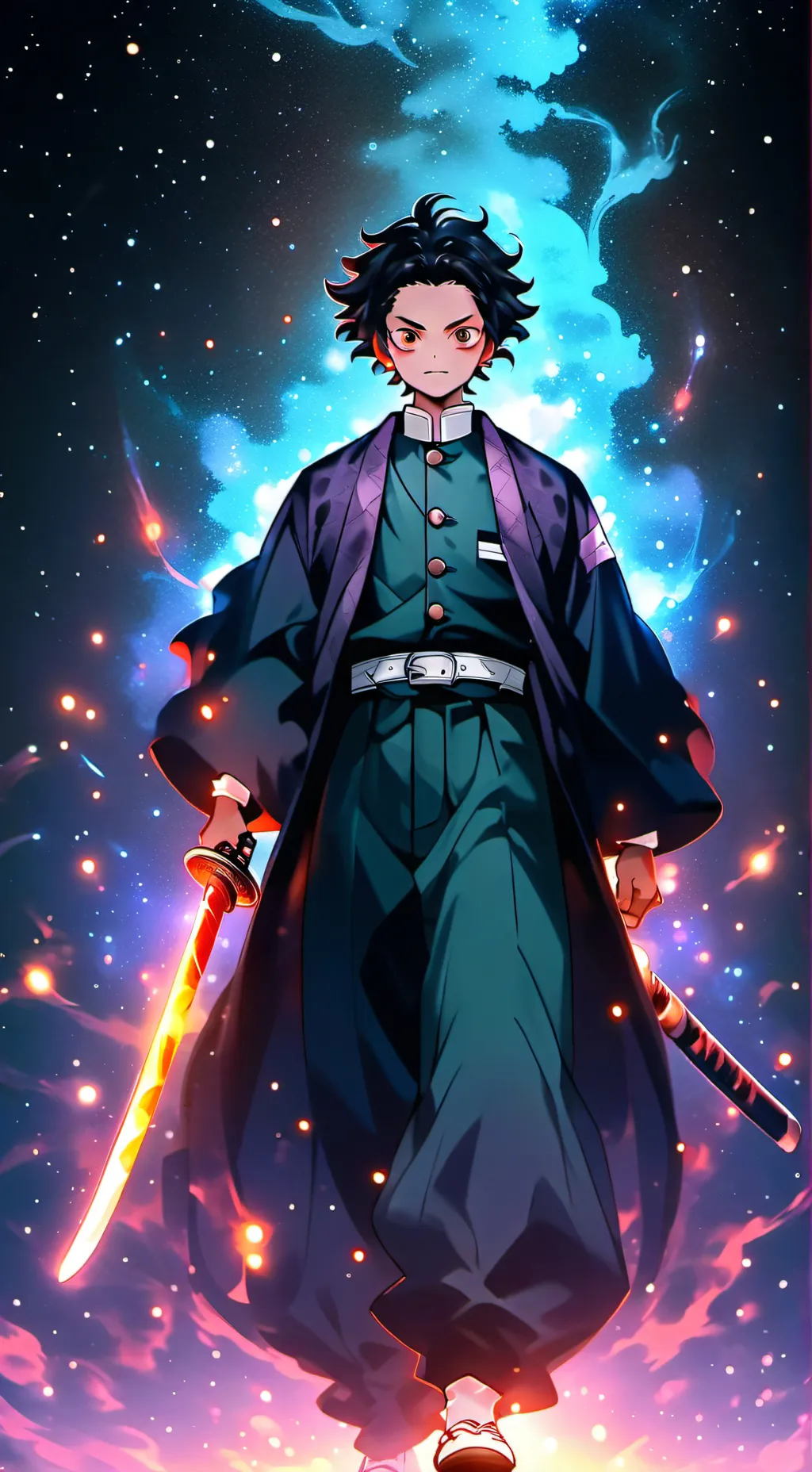 ai character: demon slayer background