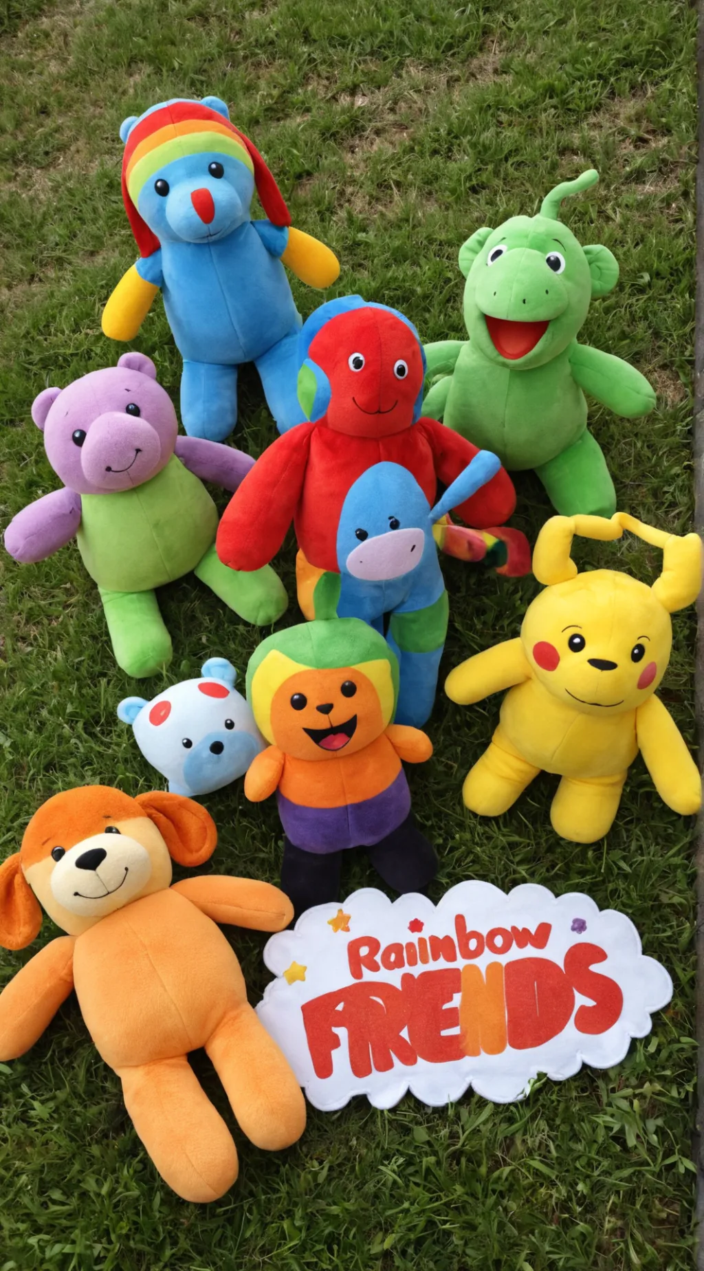 ai character: Rainbow friends DW background