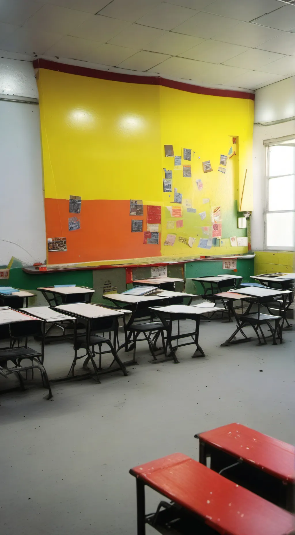 ai character: School Memories background