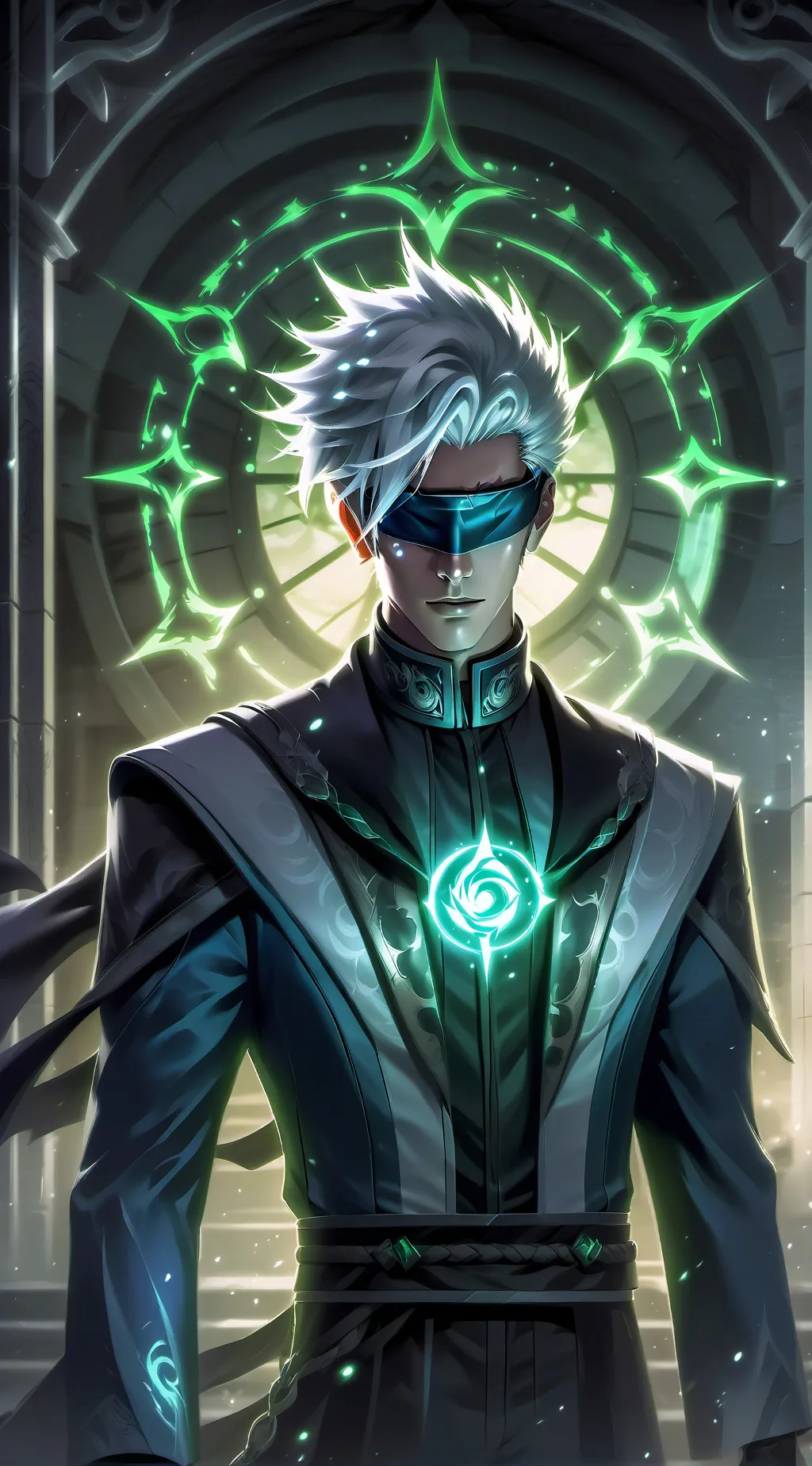 ai character: Satoru Gojo background