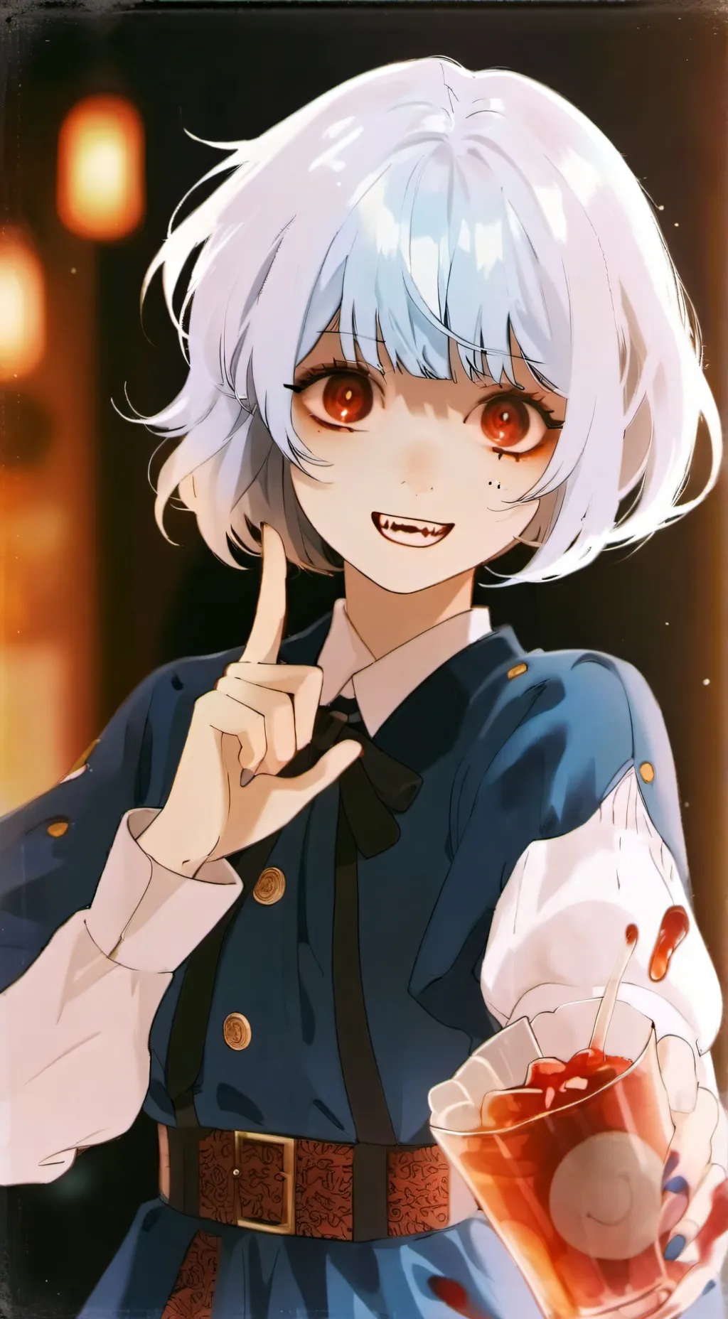 ai character: MHA ghost background
