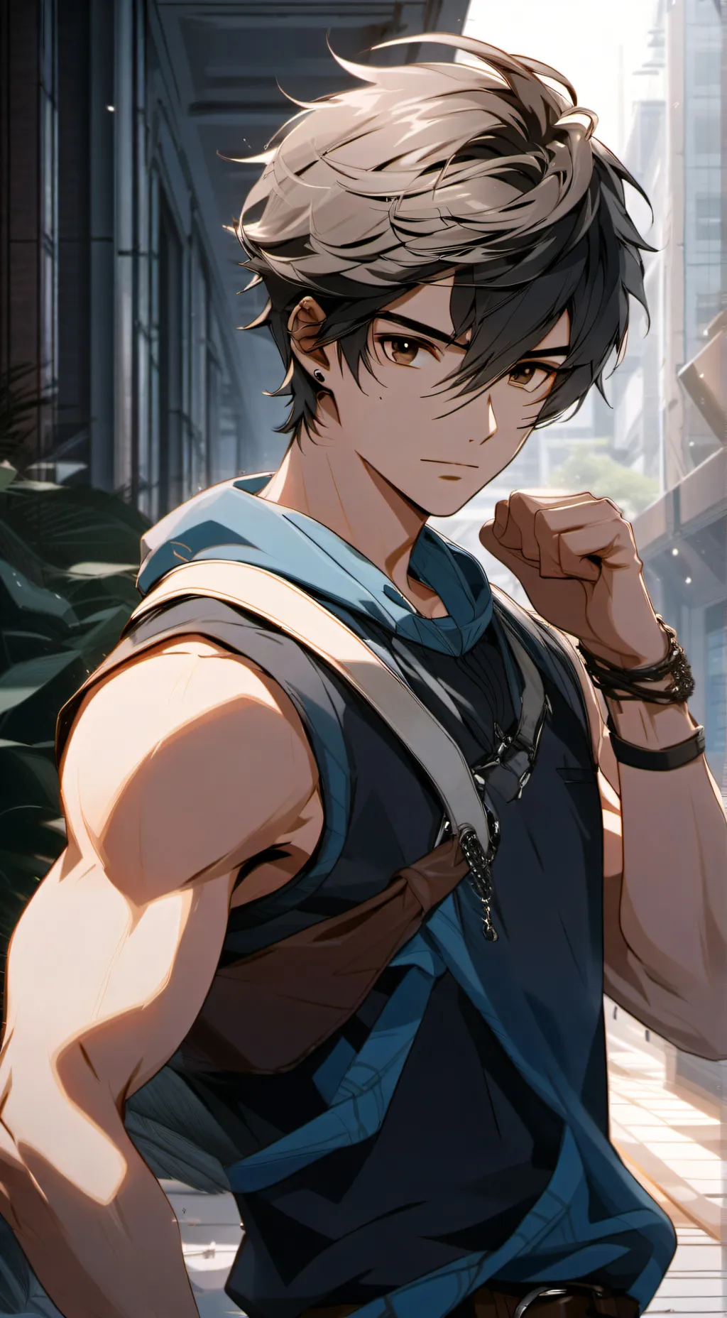 ai character: Batiste dors  background