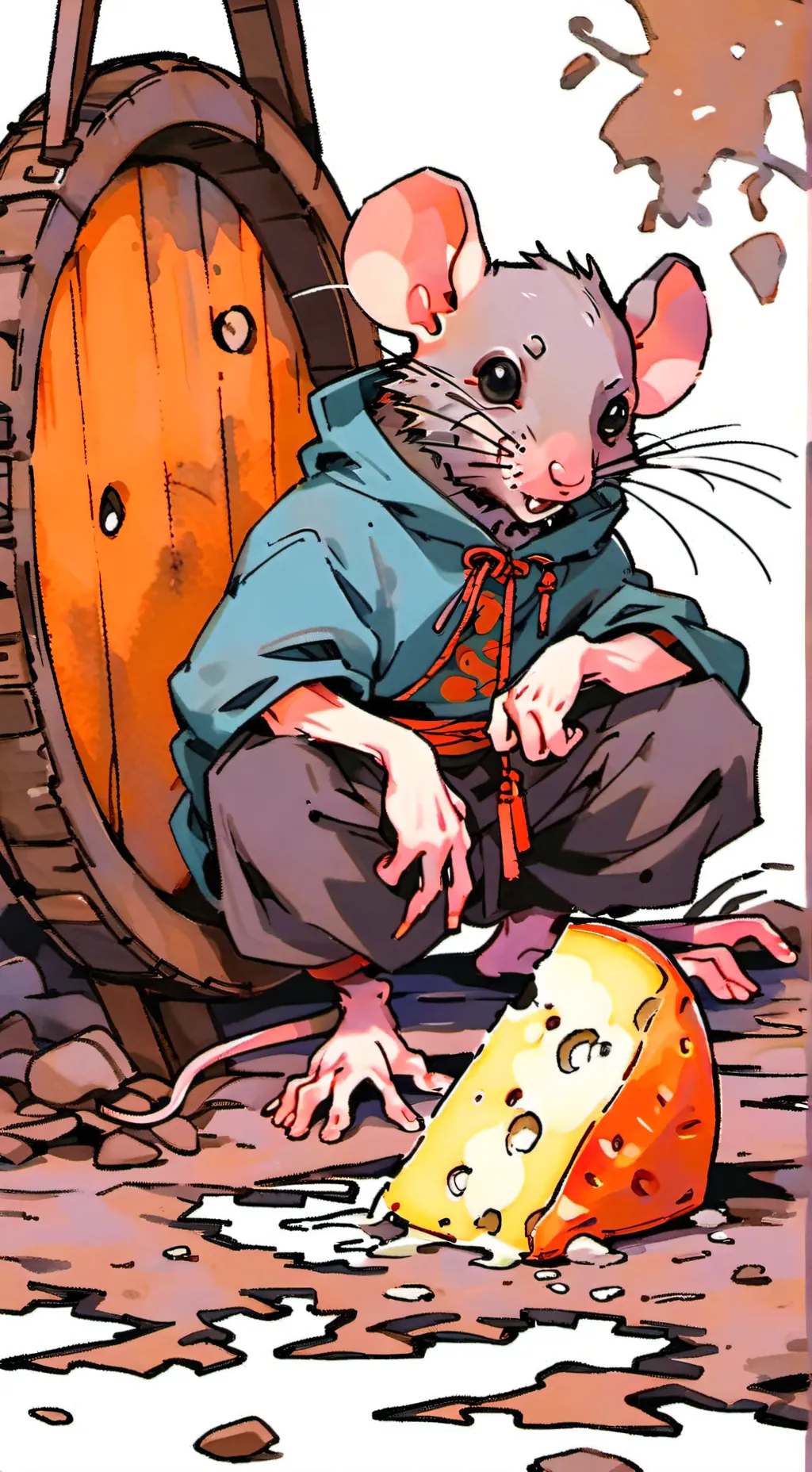 ai character: Raymond and cheese background
