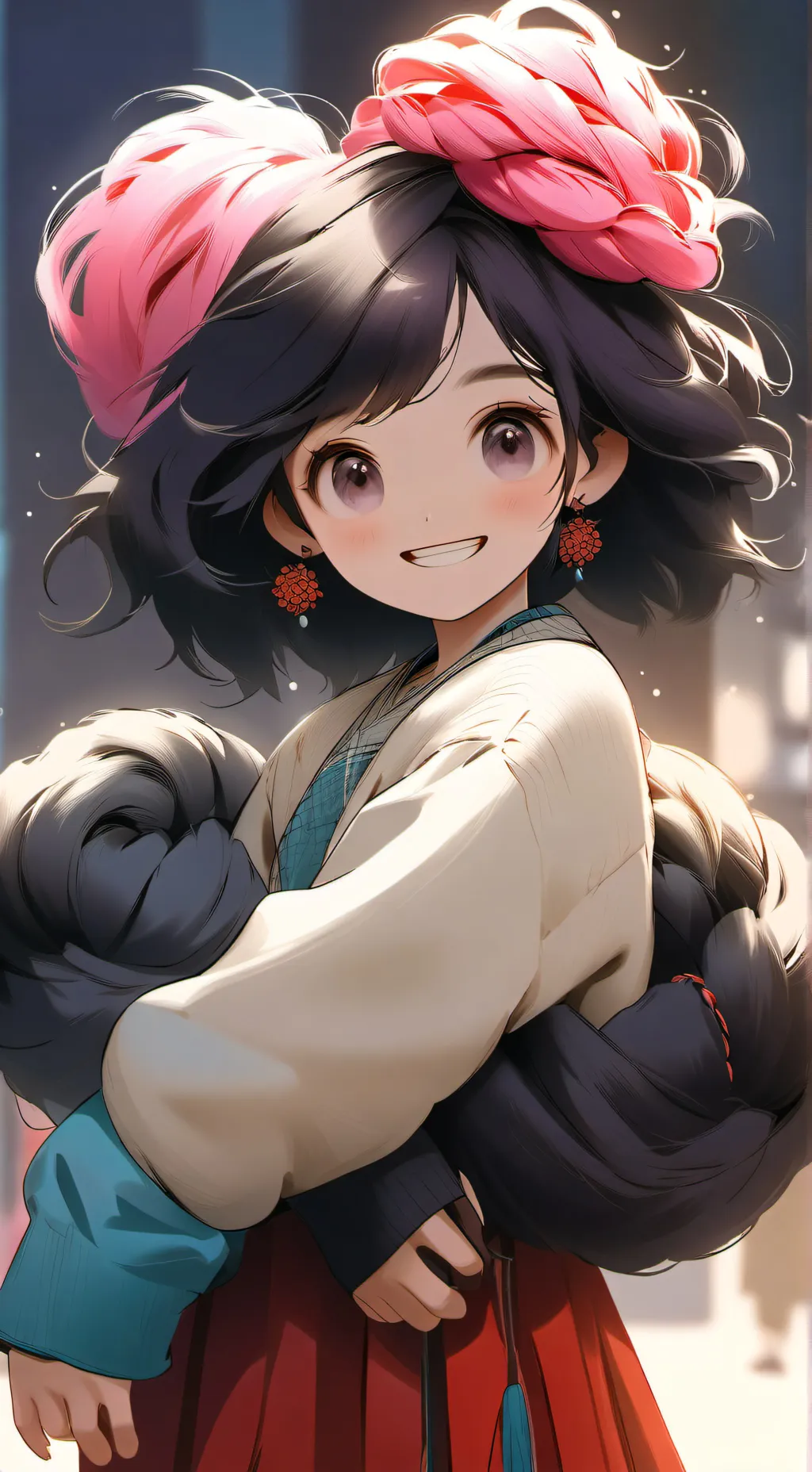 ai character: mha françai  background