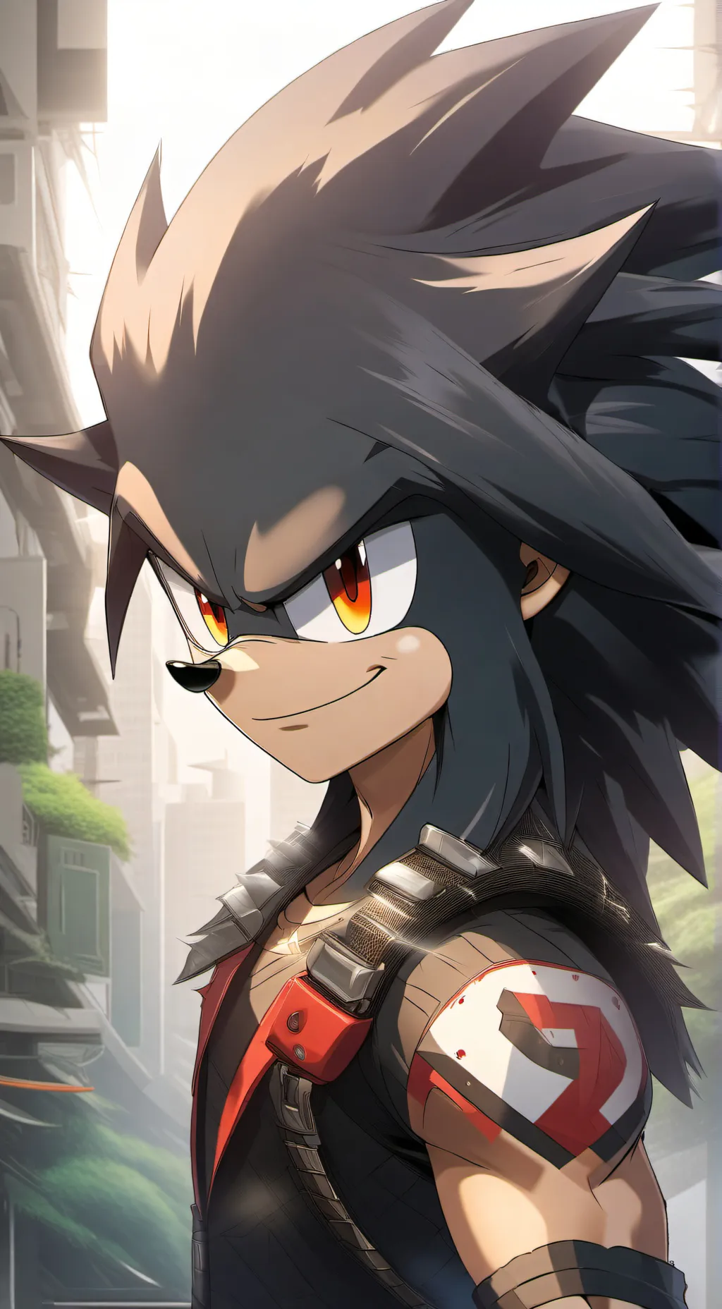 ai character: shadow background