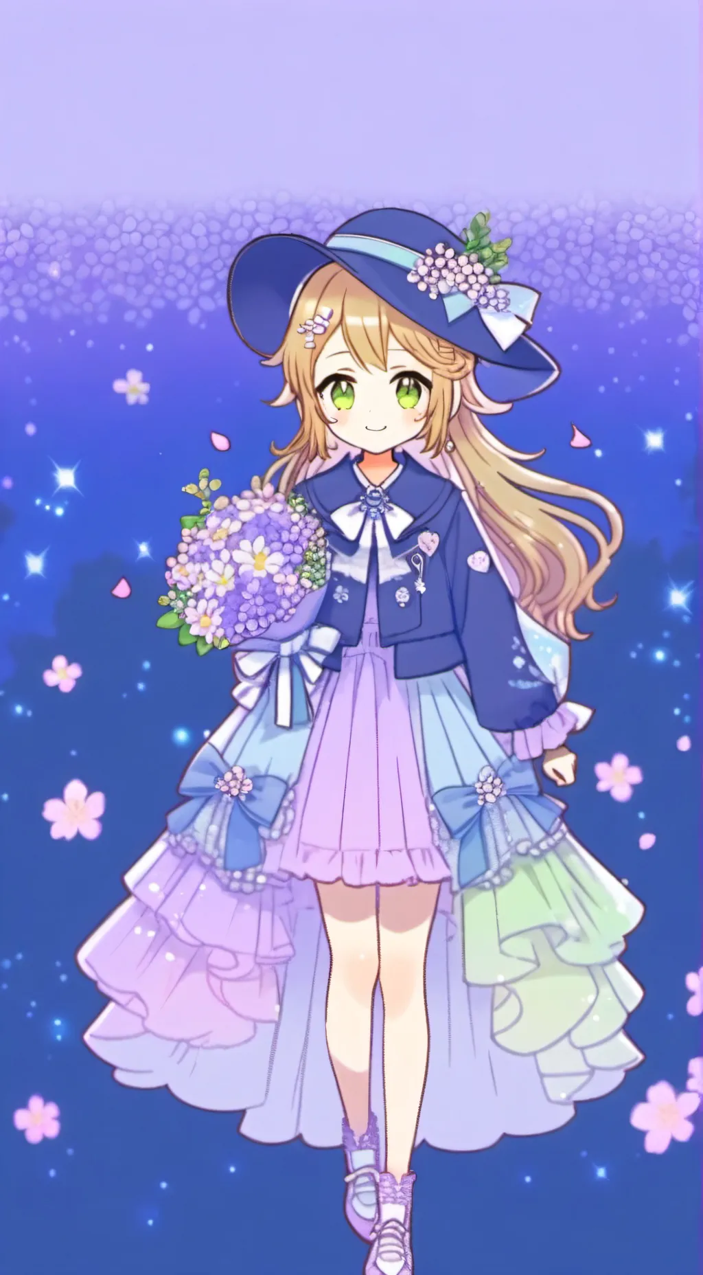 ai character: konata🎀 background