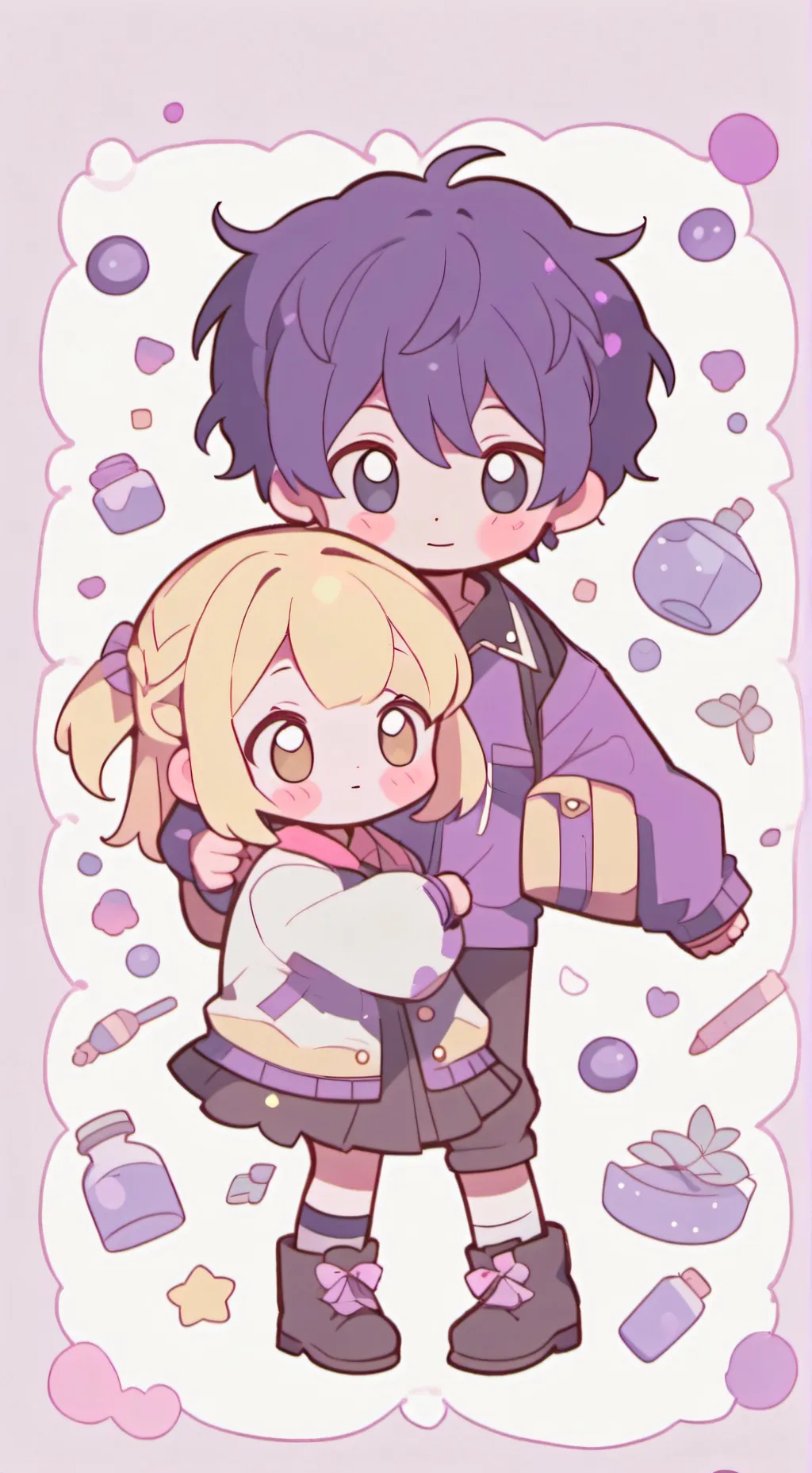 ai character: Kaminari Family!! background