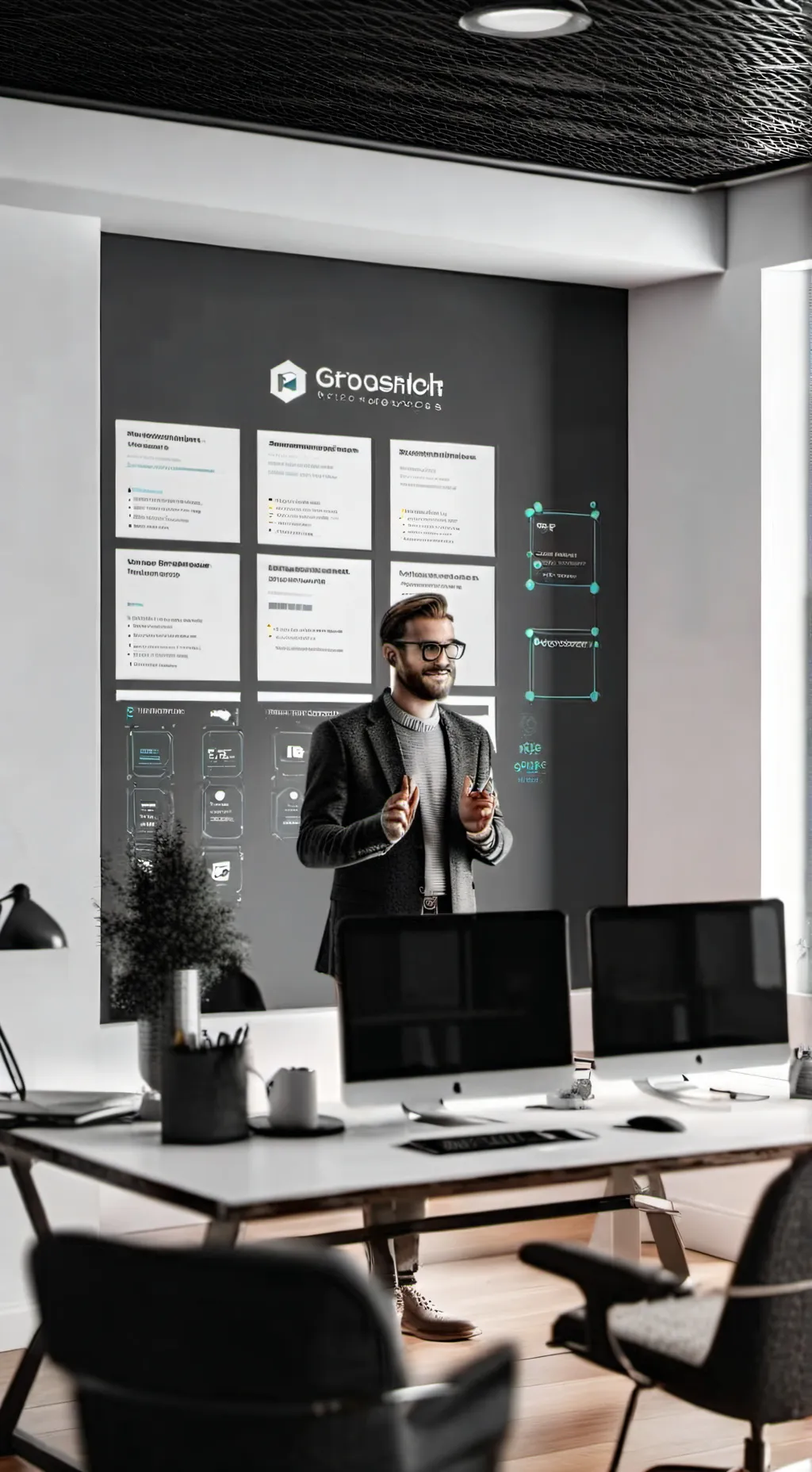 ai character: The SignLanguage Innovator background