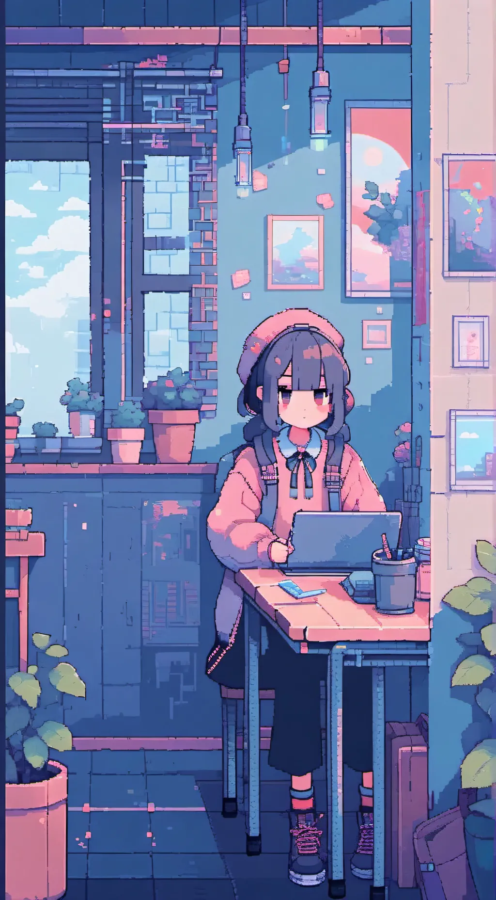 ai character: escola background
