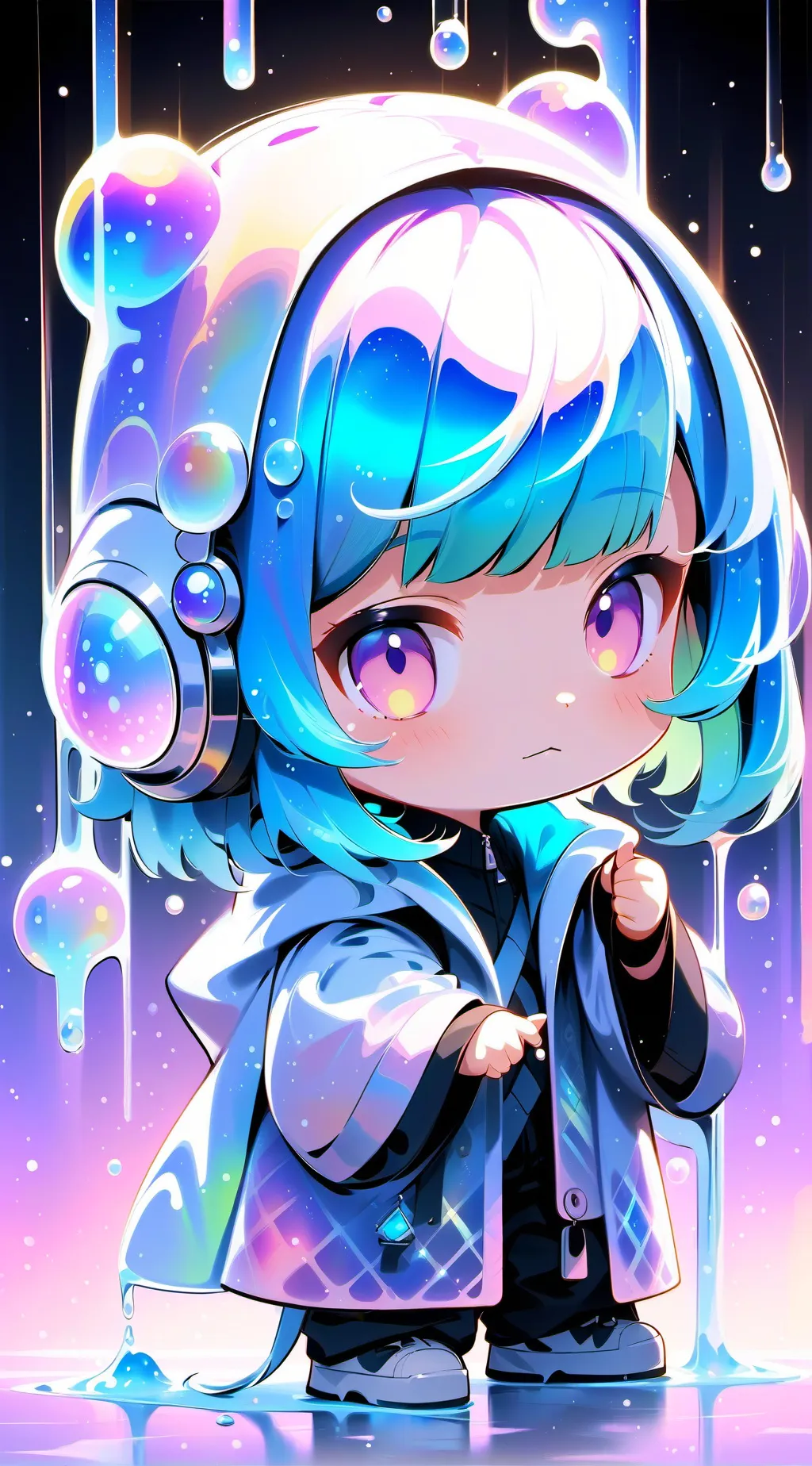 ai character: girl background