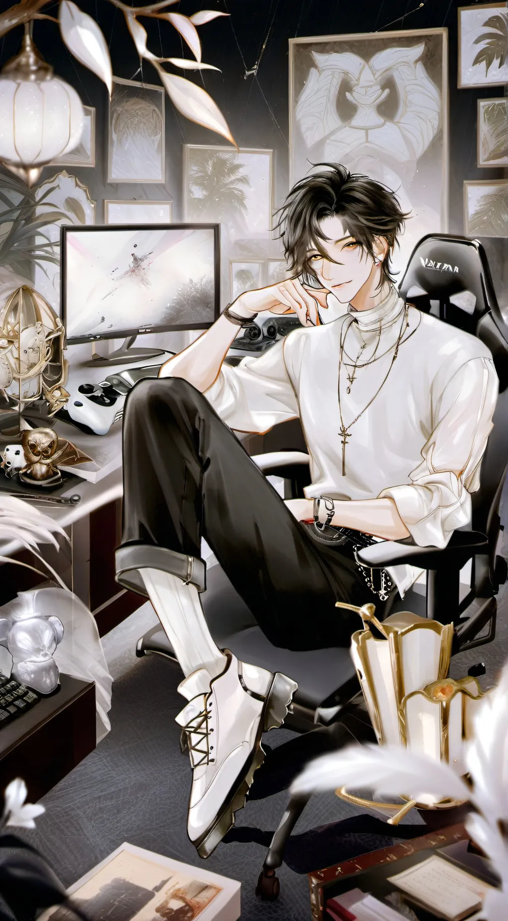 ai character: Dystopia background