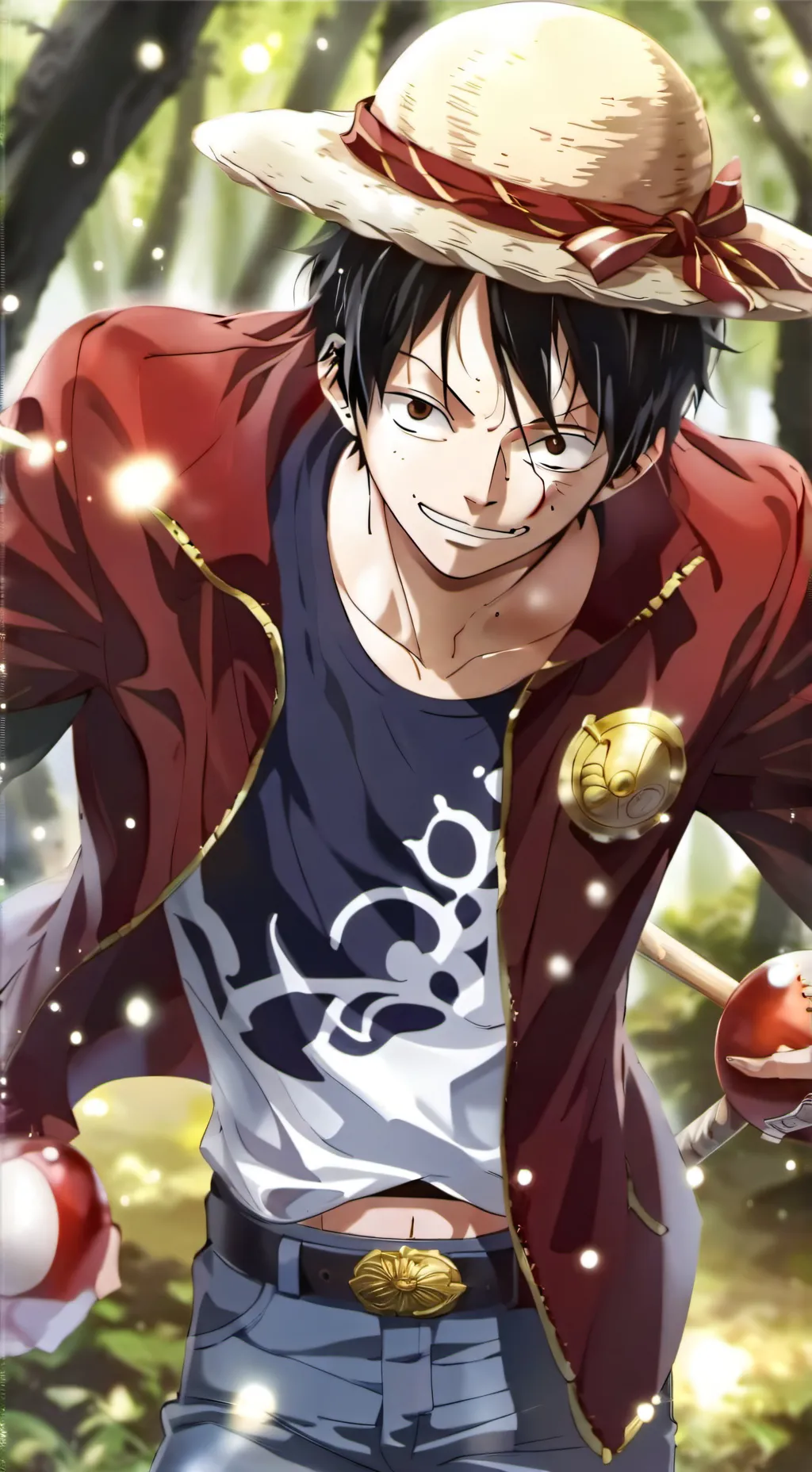 ai character: luffy background