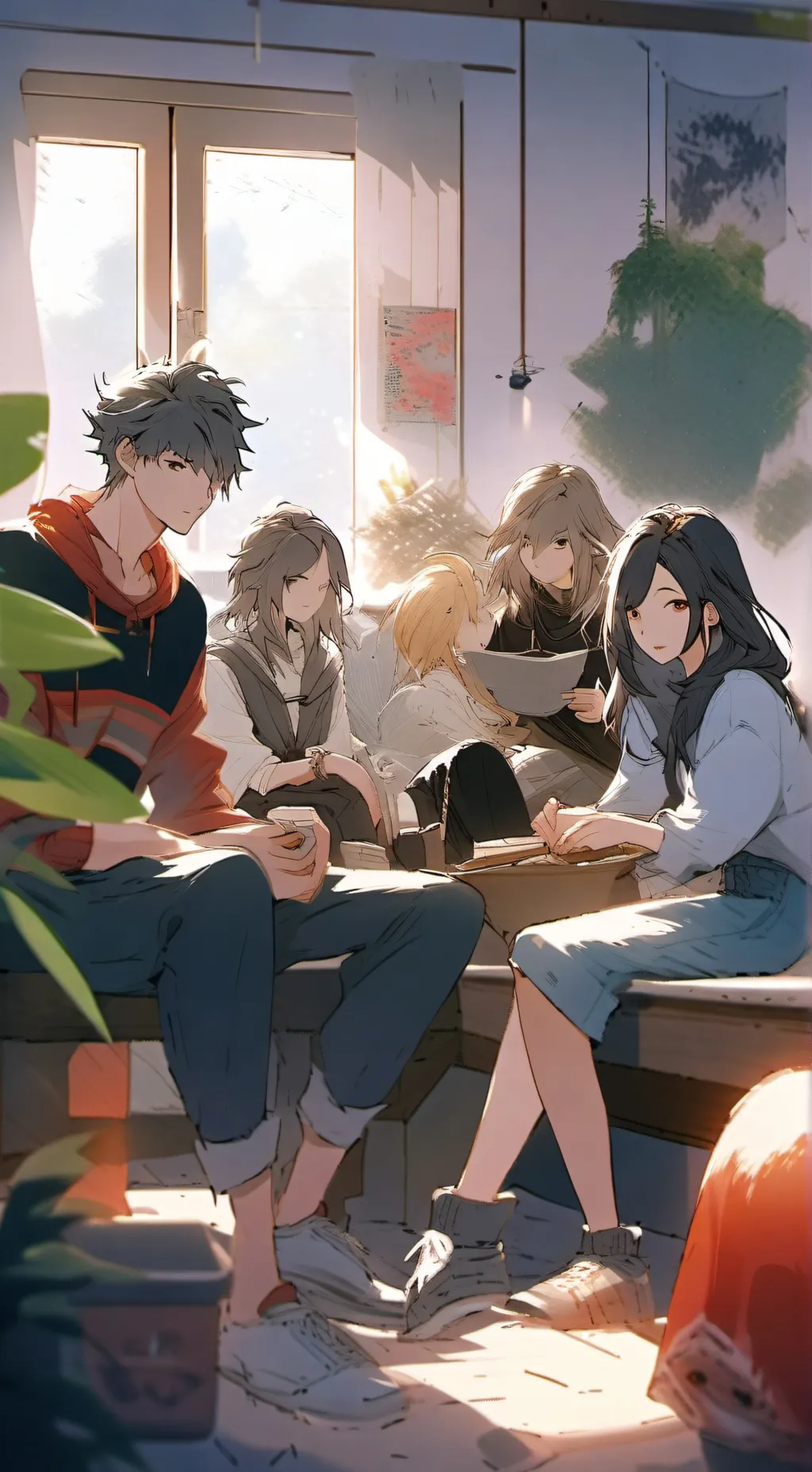 ai character: sleepover background