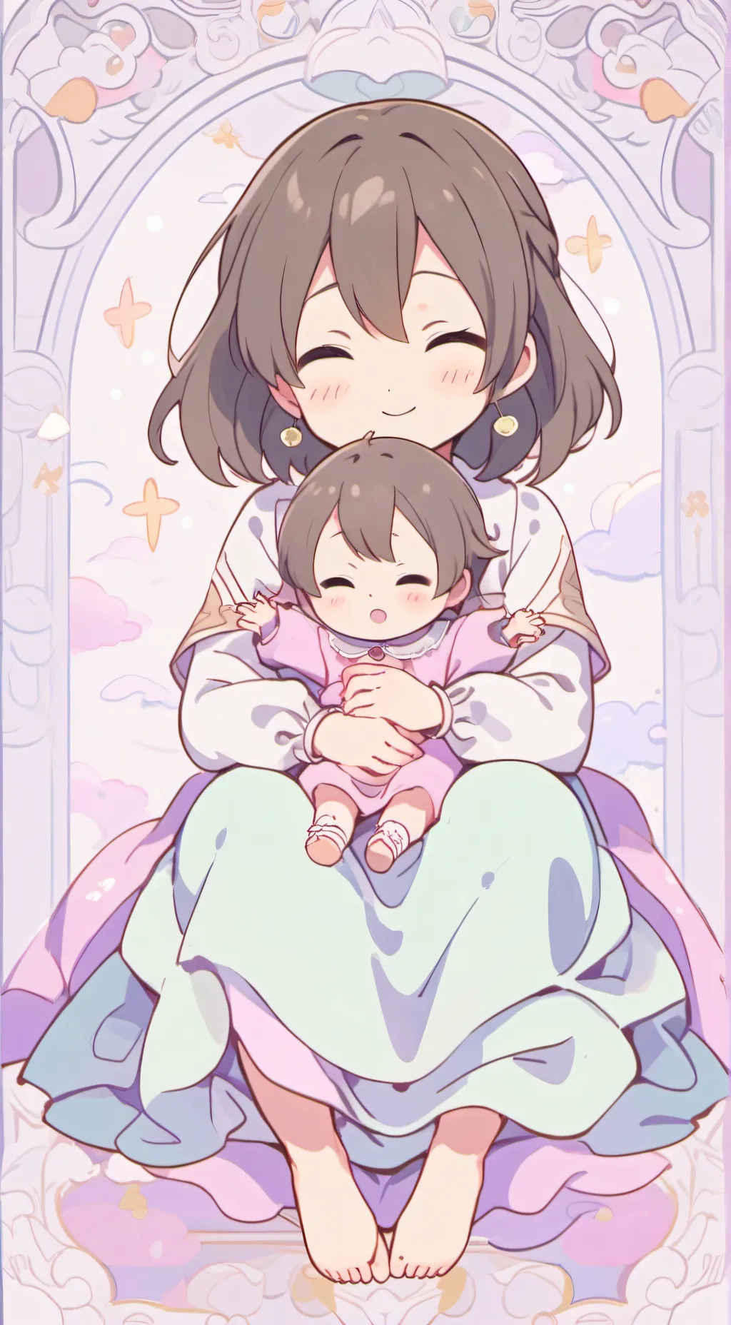 ai character: Sofía y lily  background