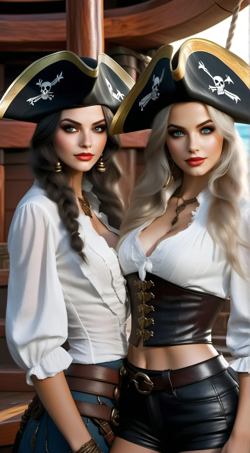 ai character: Энн и Мира background