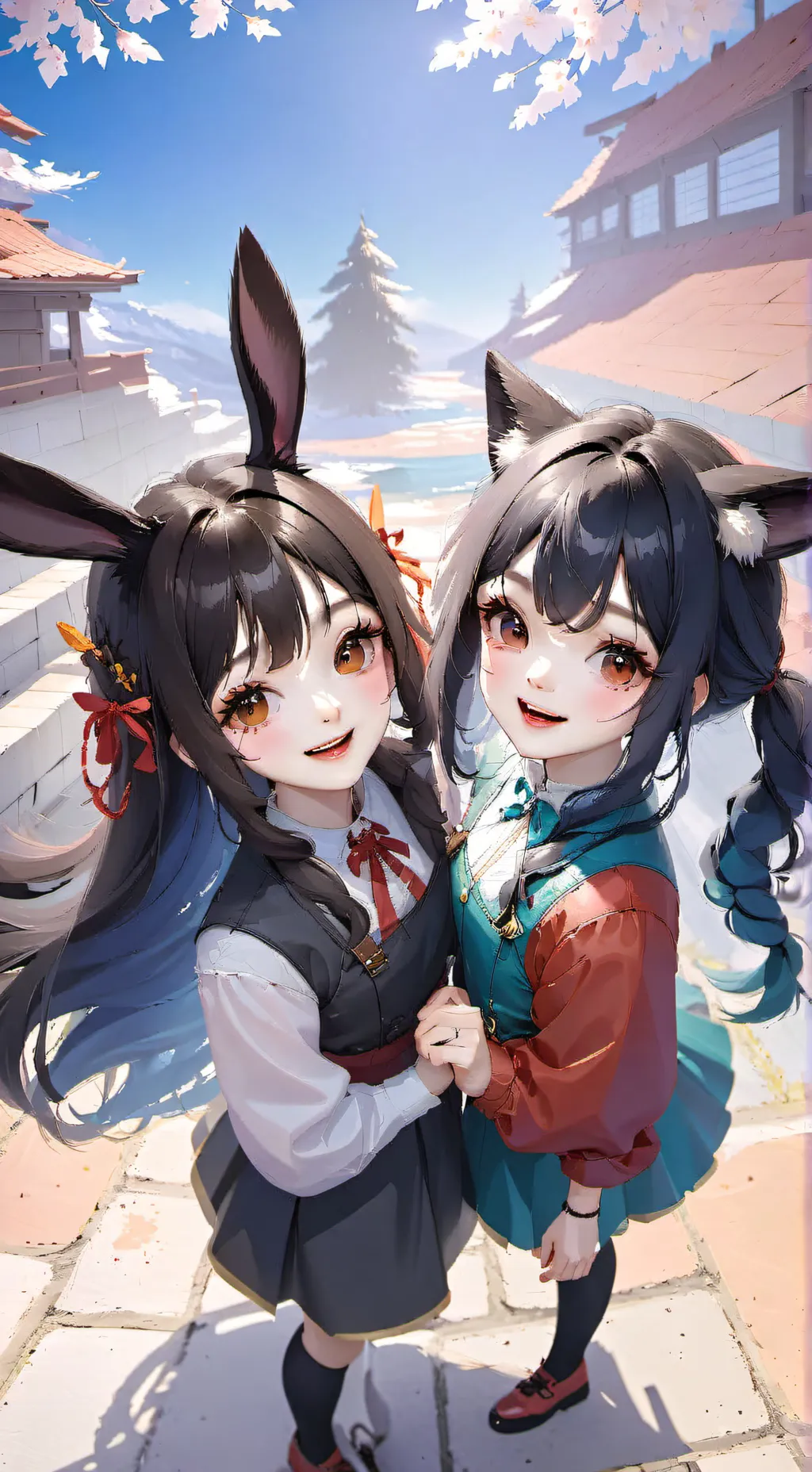 ai character: Abby and Clare background
