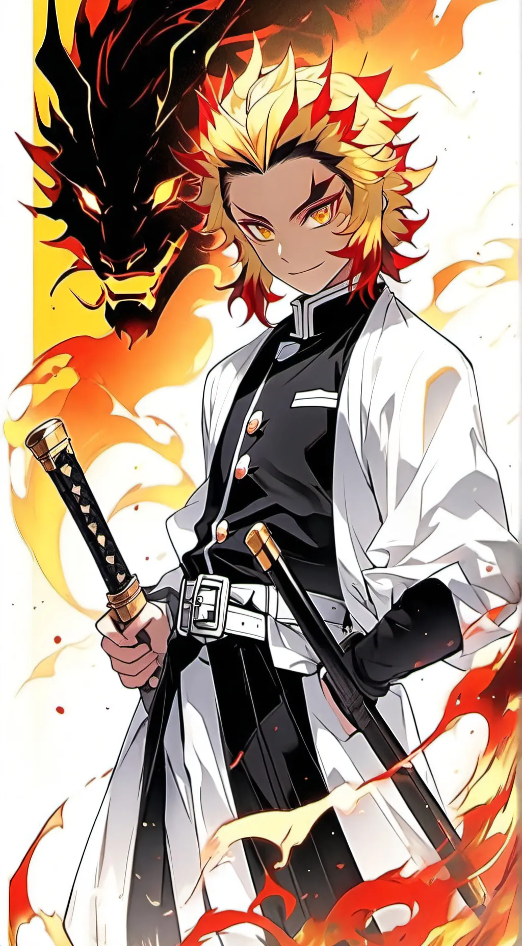 ai character: Kyöurjö Rengoku 🔥 background