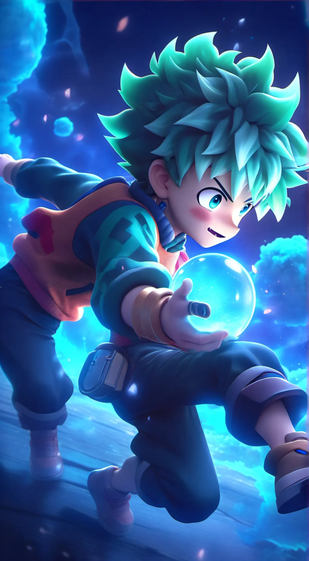 ai character: Deku😅 background