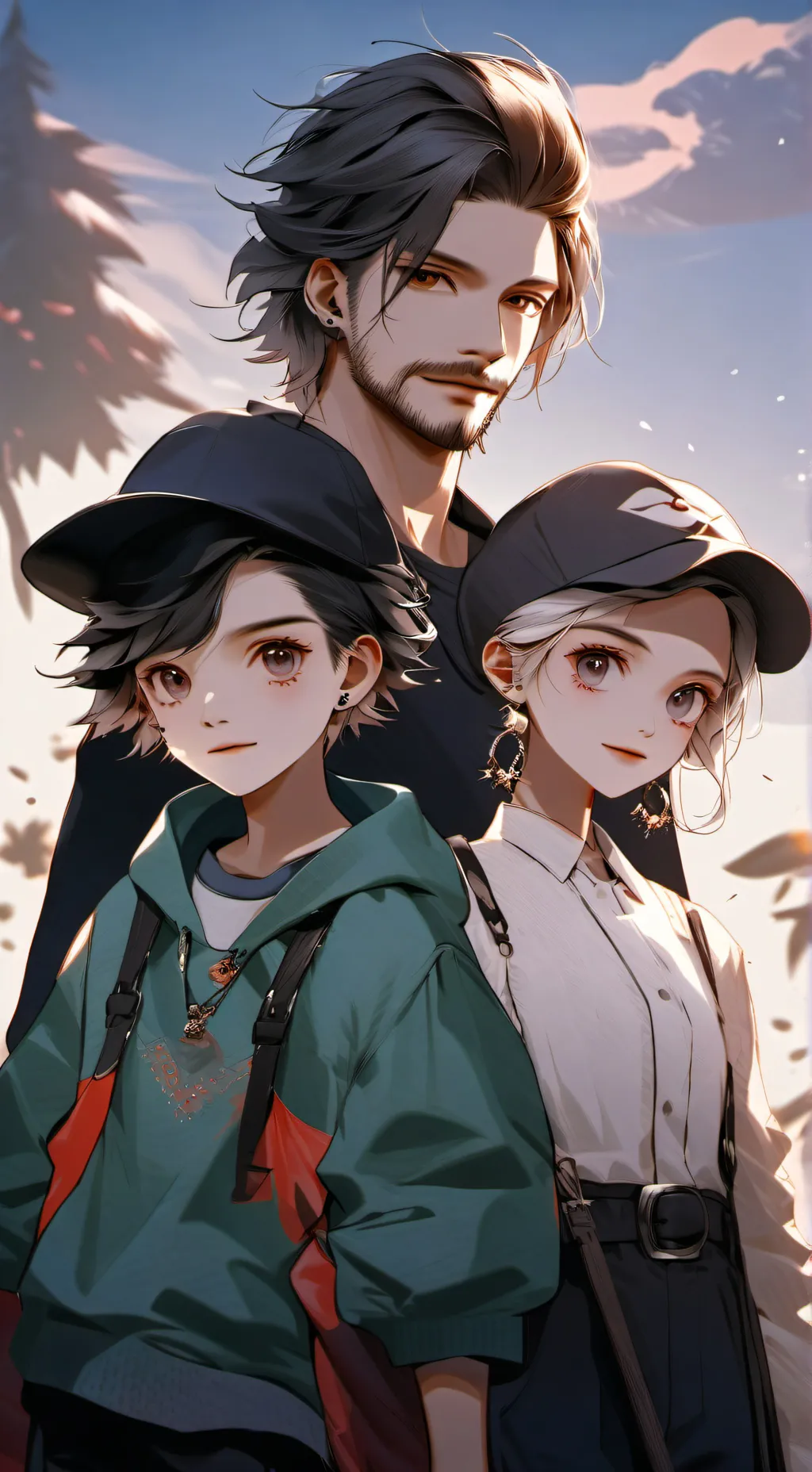 ai character: Pokémon Familie  background