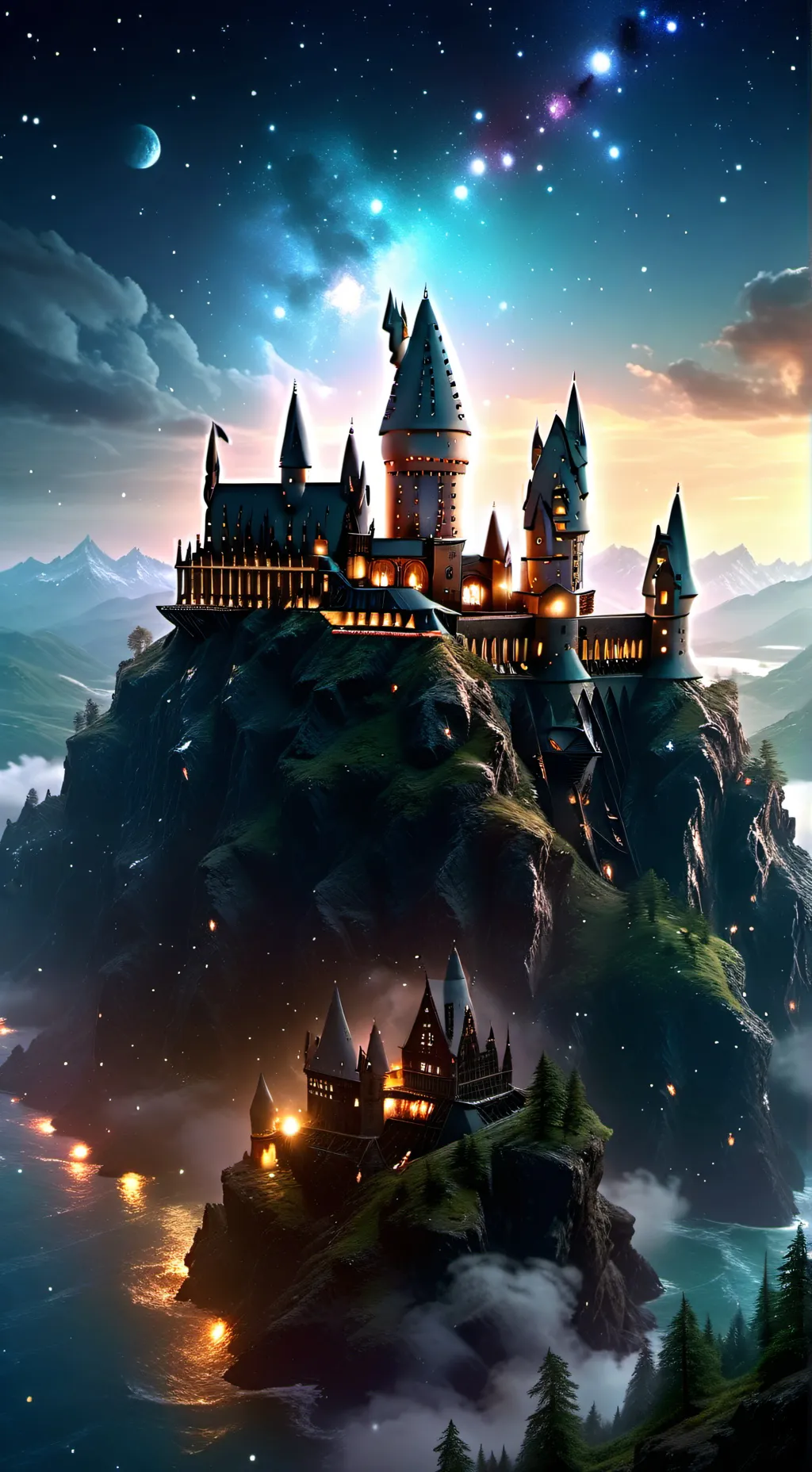 ai character: Hogwarts  background
