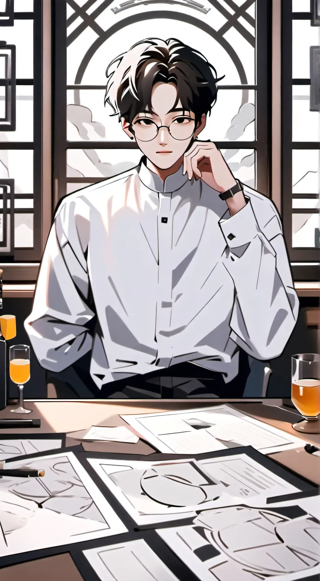 ai character: Vincent  background