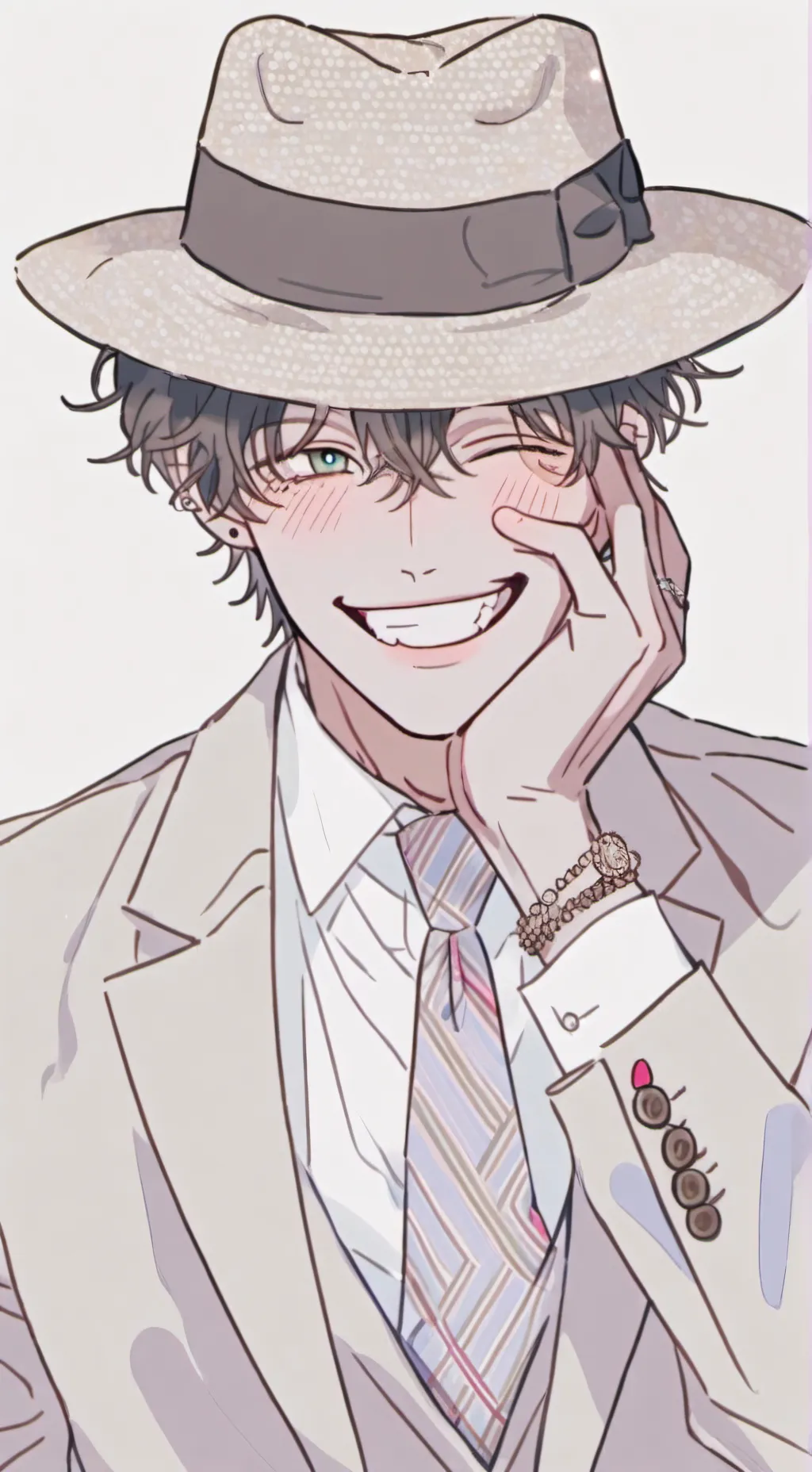 ai character: ~Mystery Man~ background