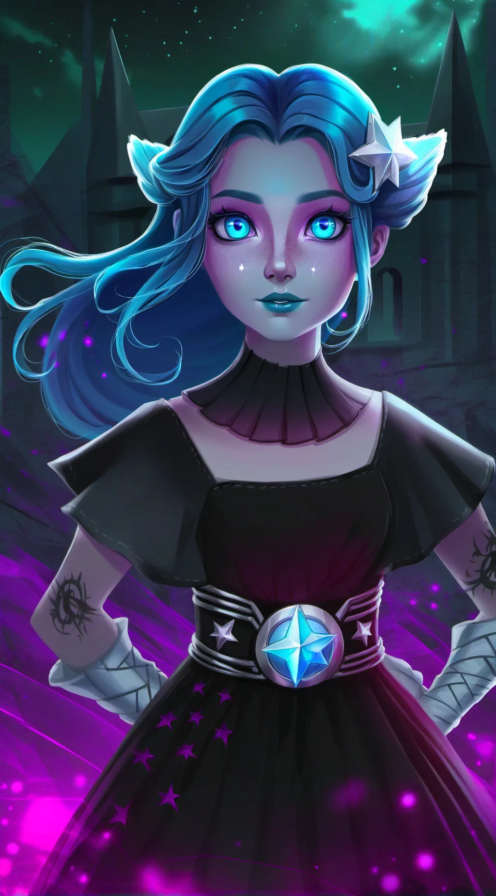 ai character: midnight  background