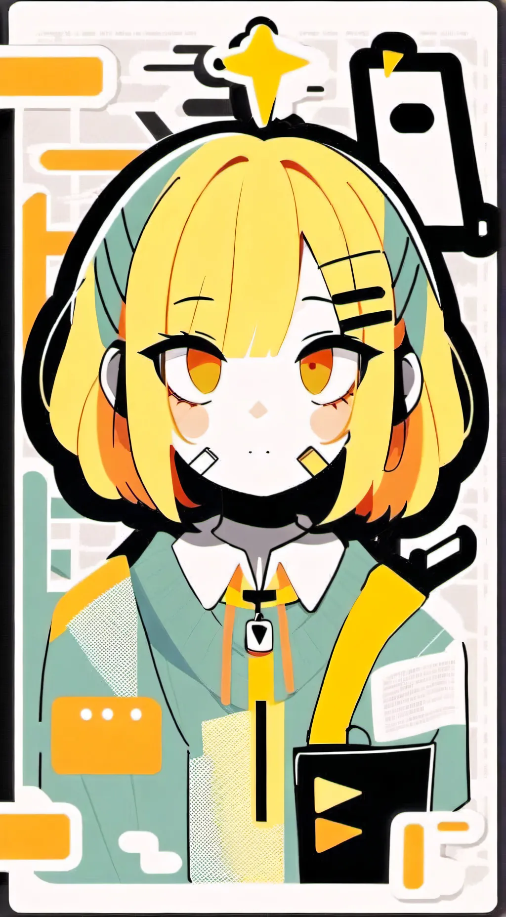 ai character: Focus maya background