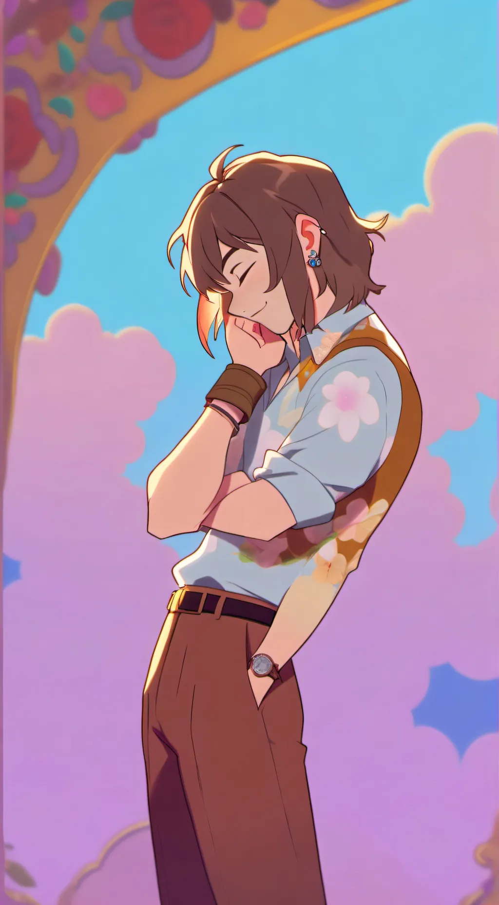 ai character: Soukoku omegaverse background
