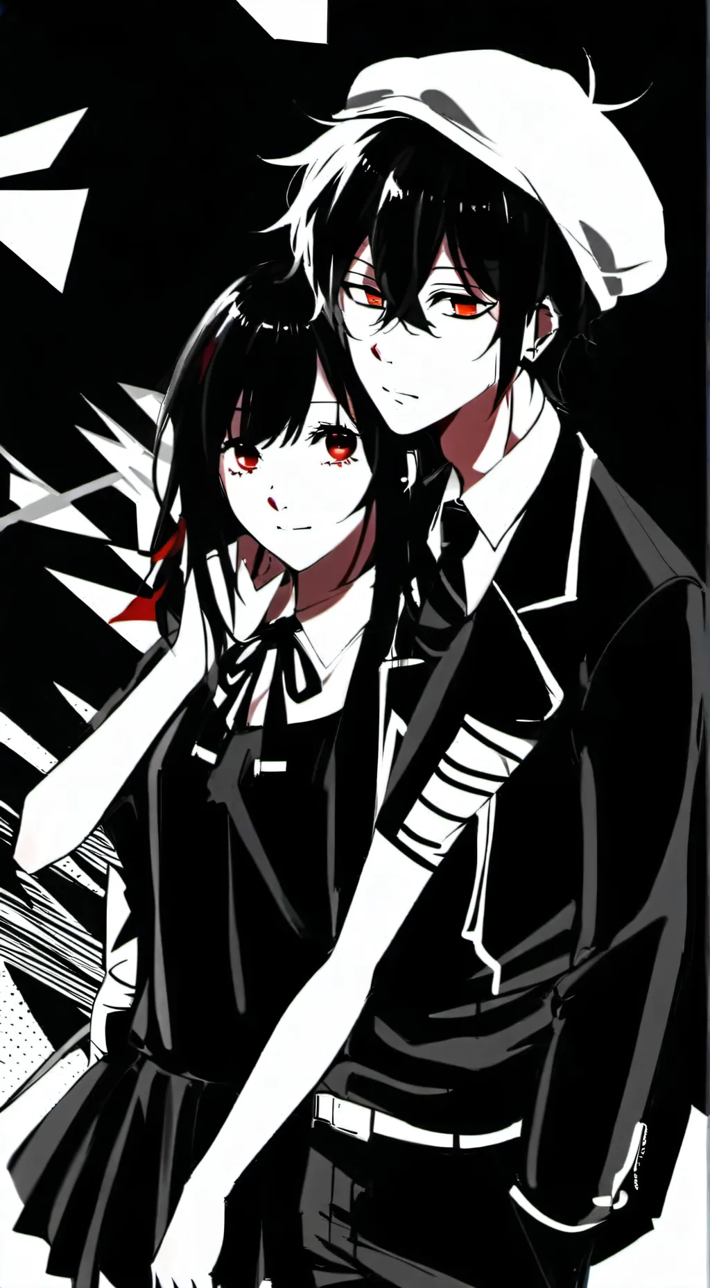 ai character: Ashley and asher background