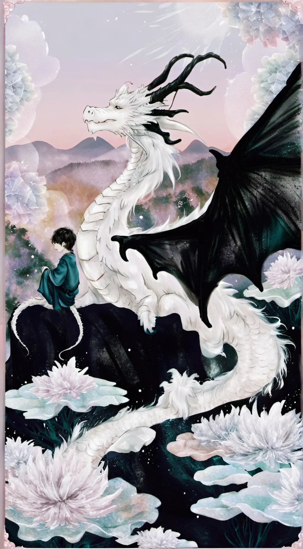 ai character: A wish dragon background