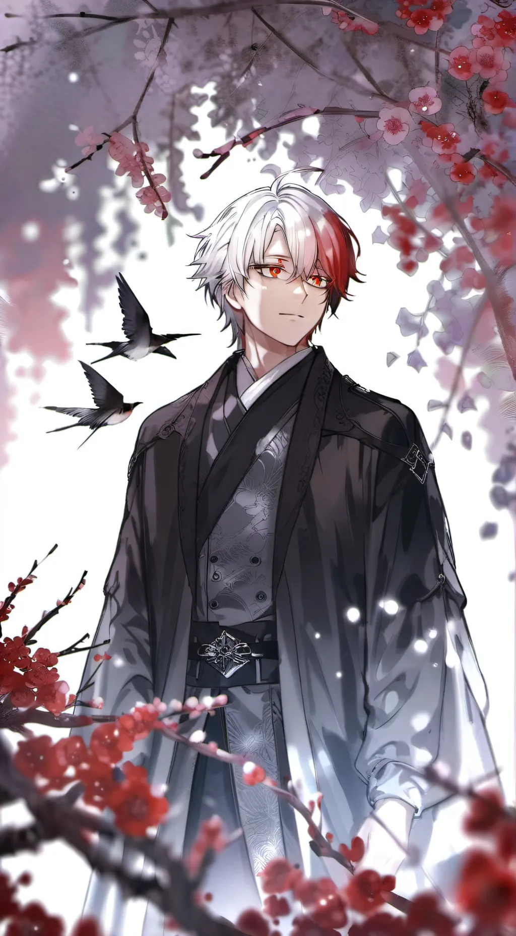 ai character: Shoto Todoroki  background