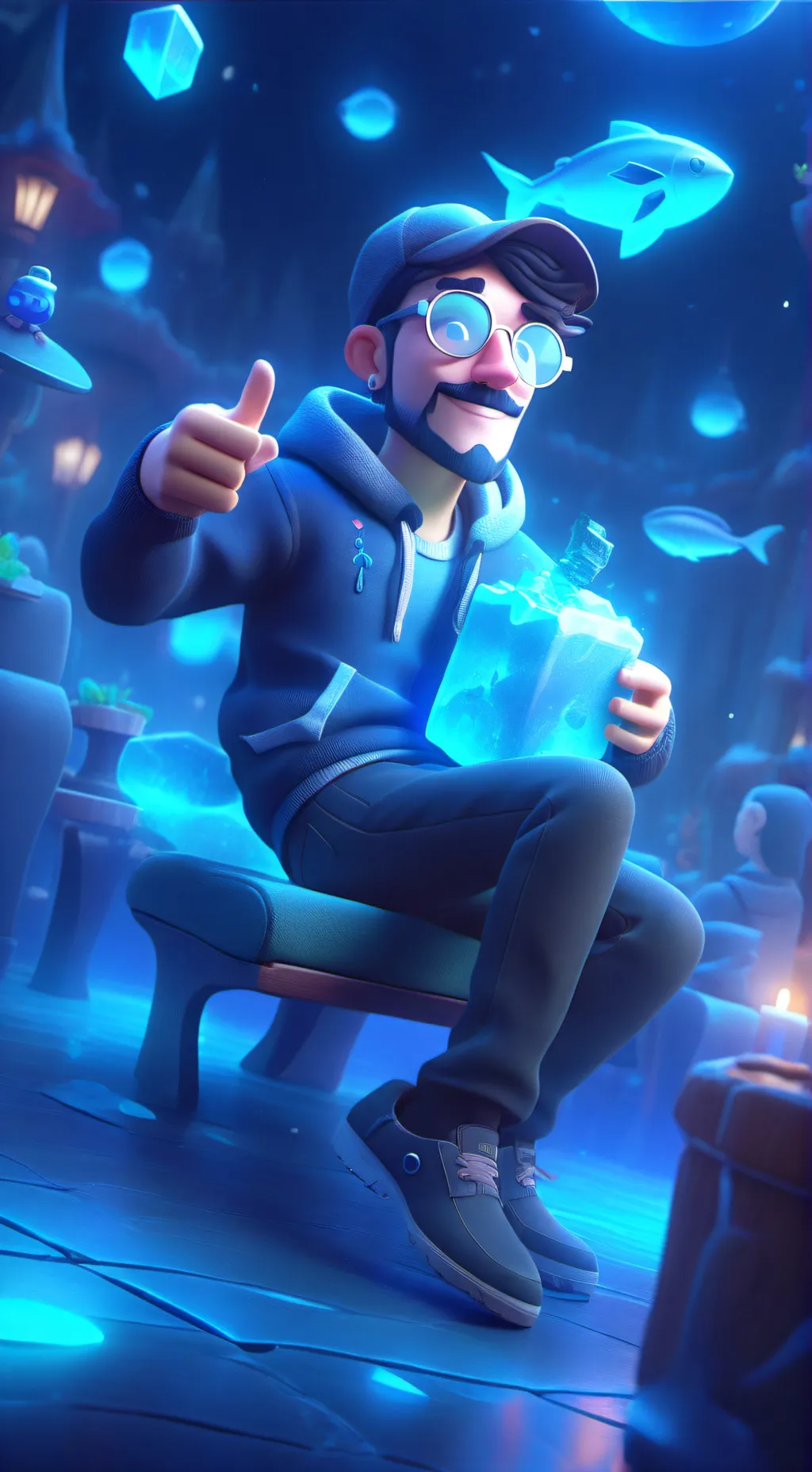 ai character: Jooey background