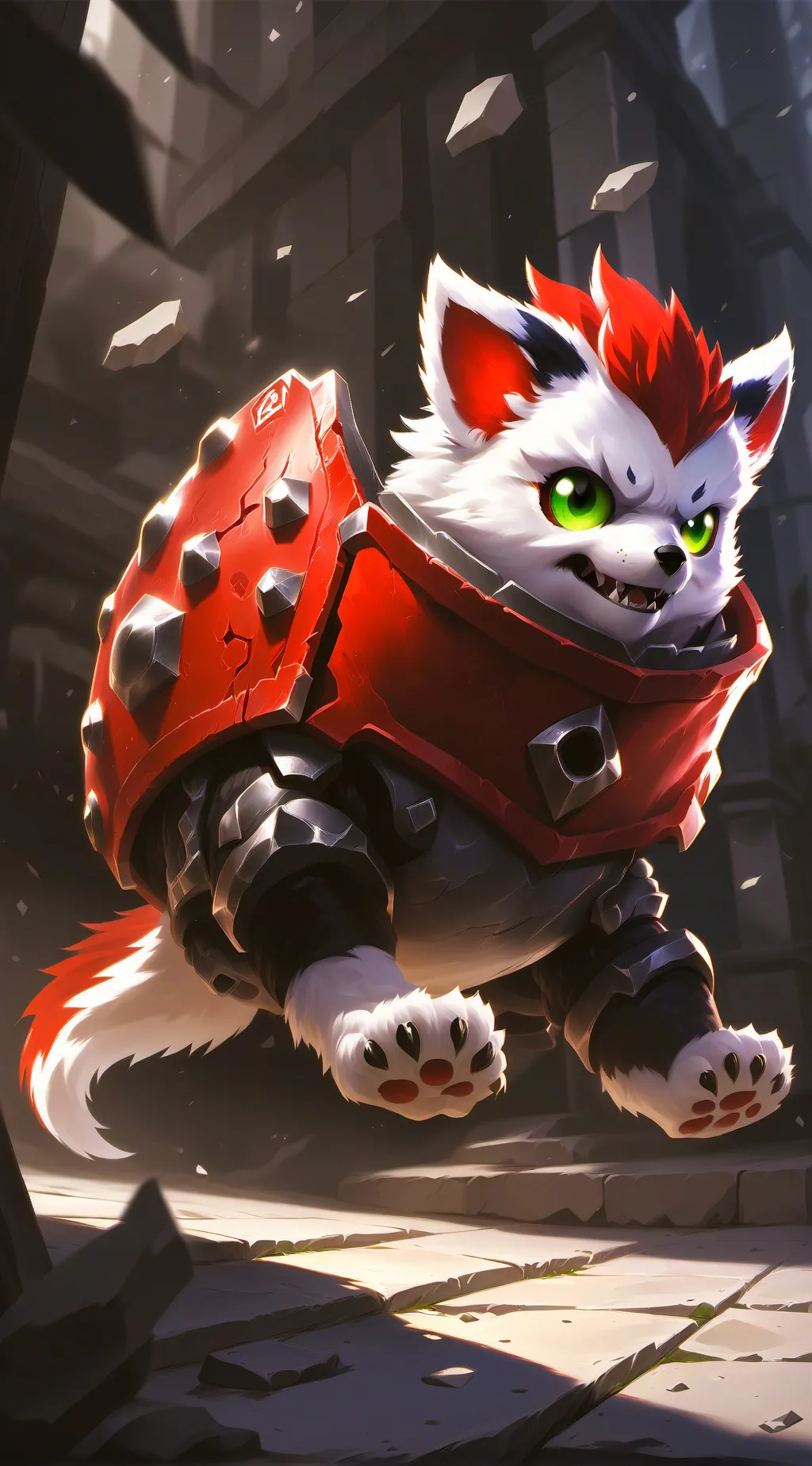 ai character: karypillar background