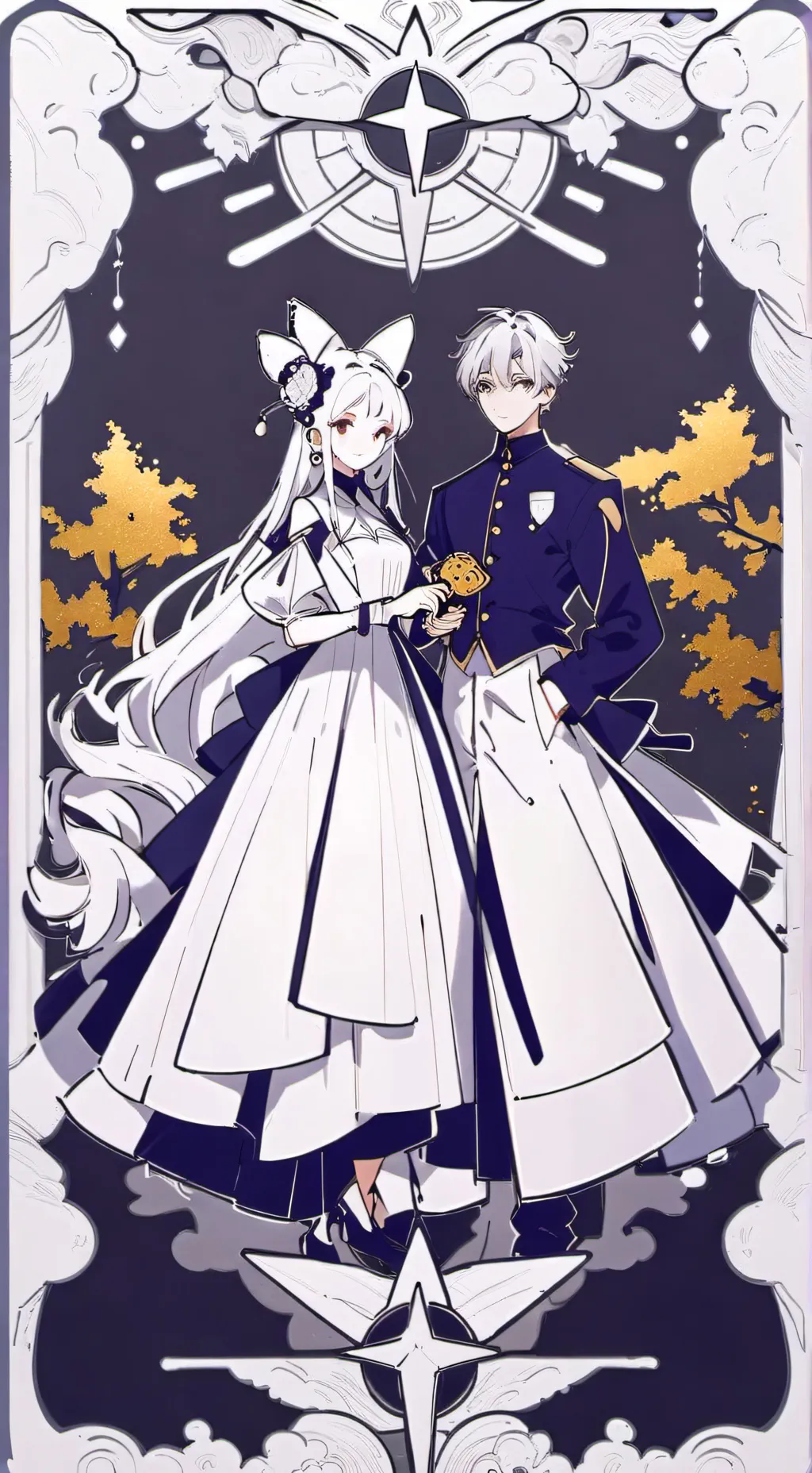 ai character: tus dos amigo@ background
