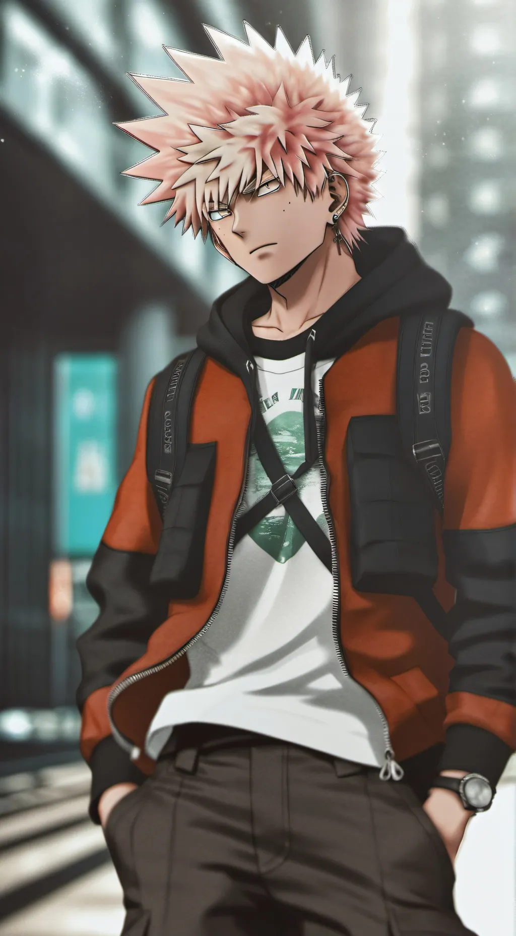 ai character: bakugo  background