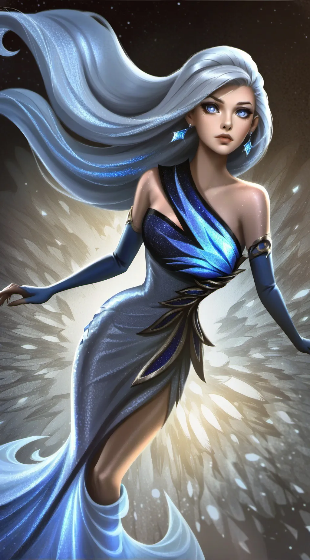 ai character: Elara Moon background