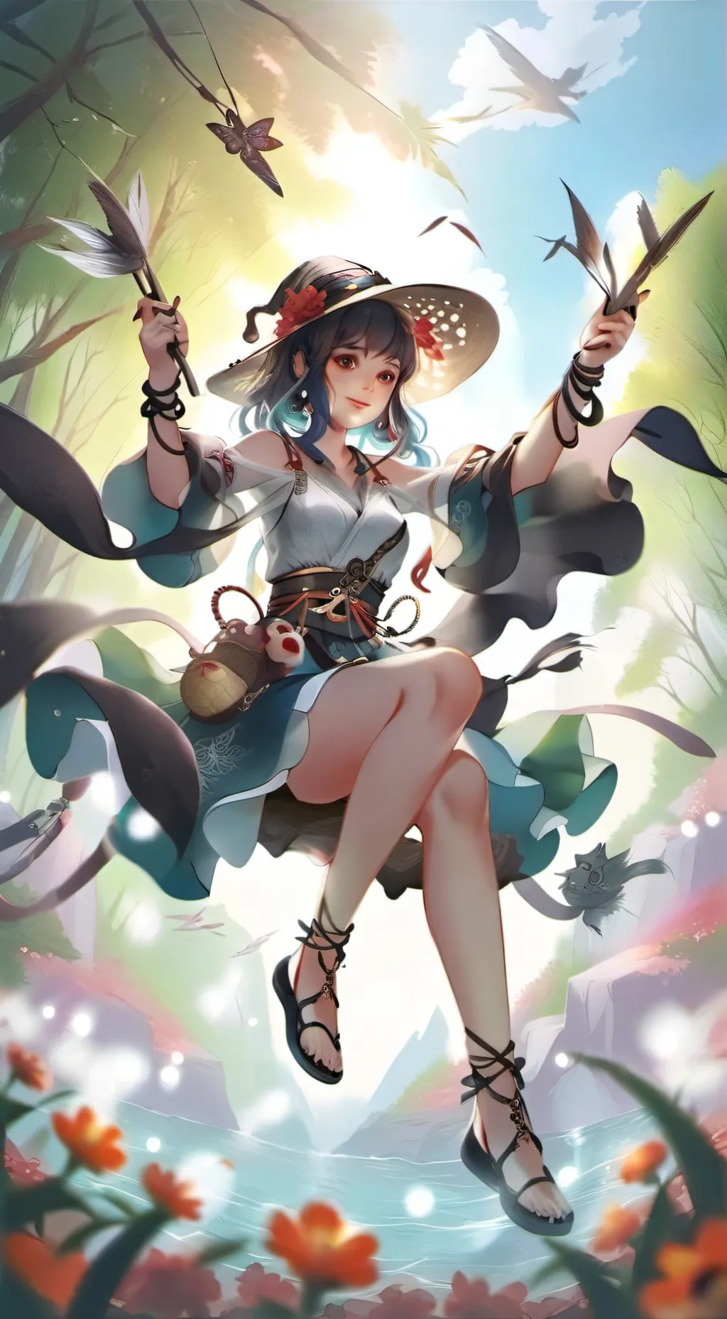 ai character: Ayano Hikari background