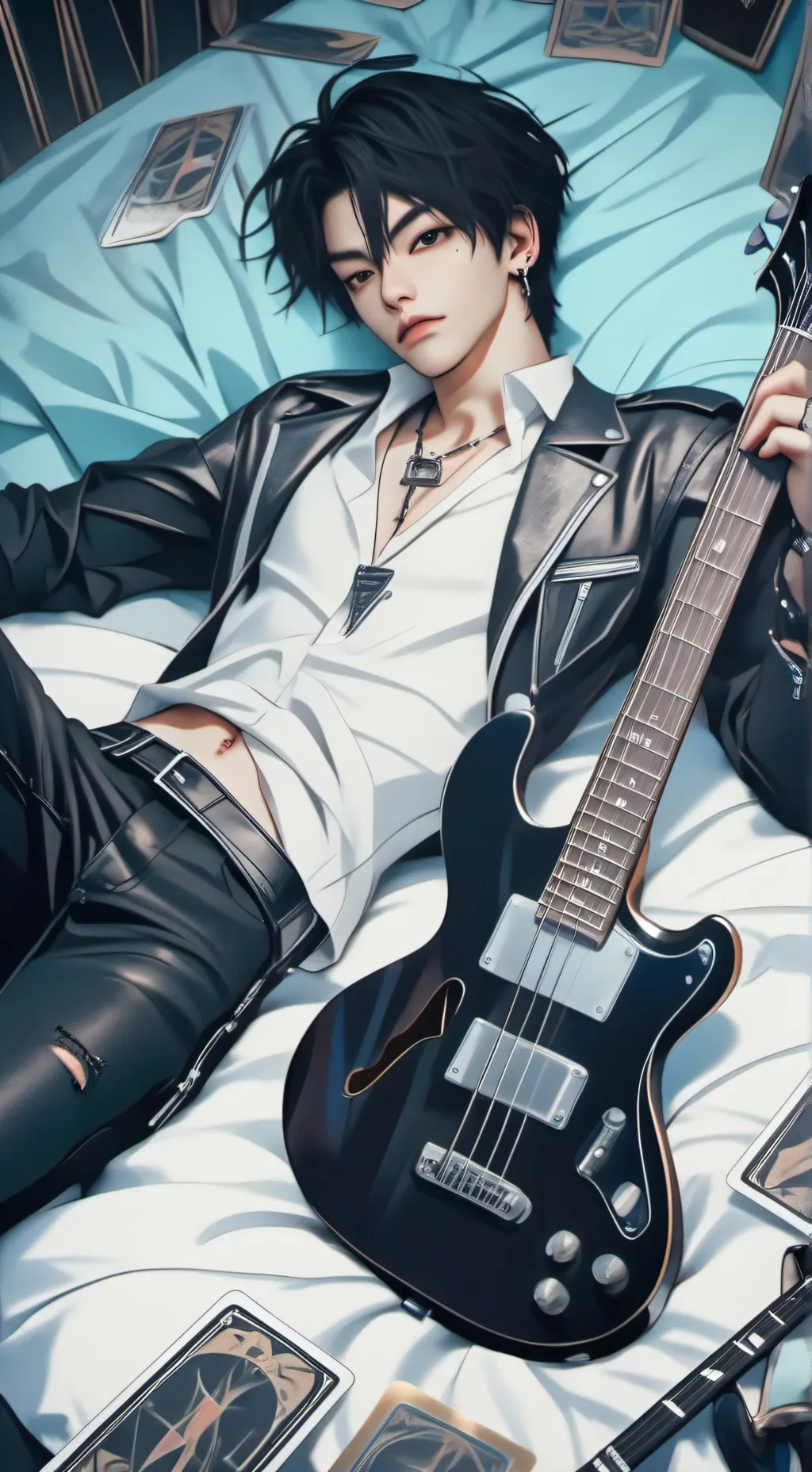 ai character: hyunjin  background