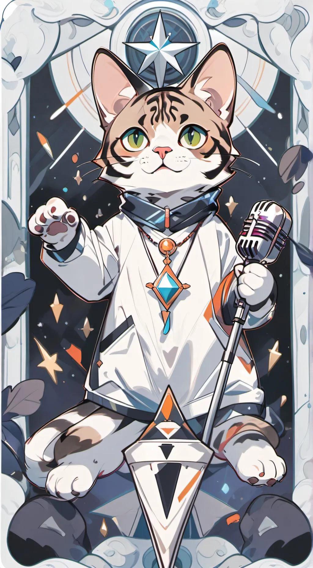 ai character: Lyrical Leo background