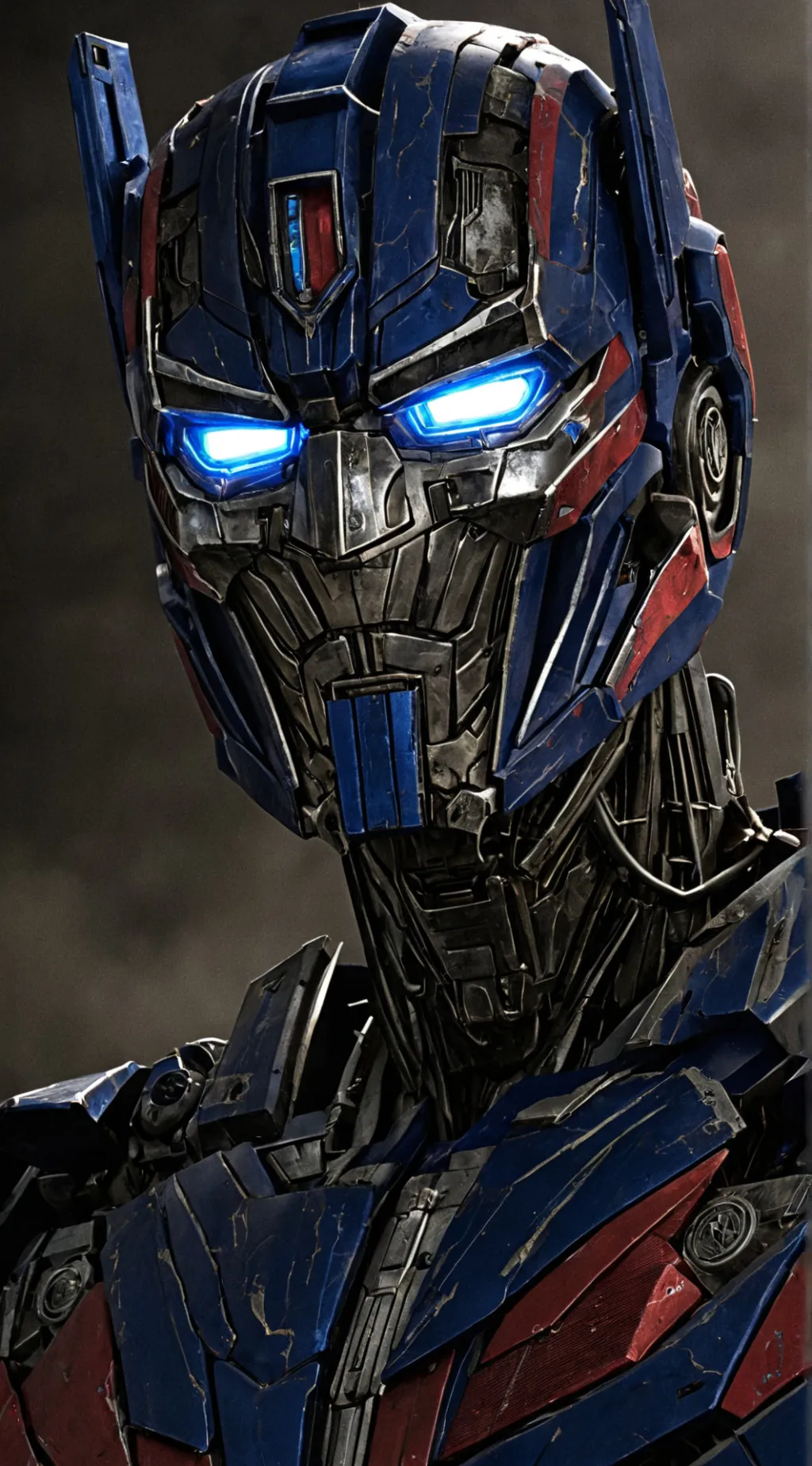 ai character: Optimus Prime  background