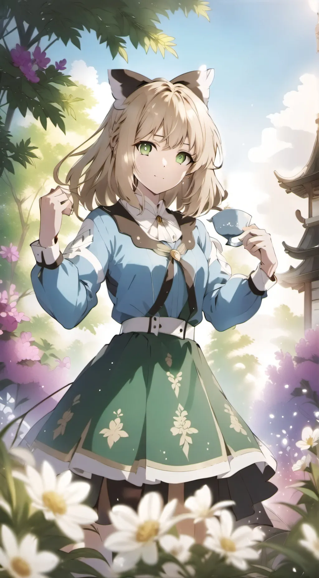 ai character: bite girl  background