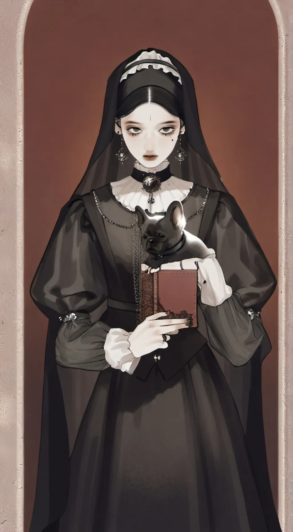 ai character: woman of wonder background