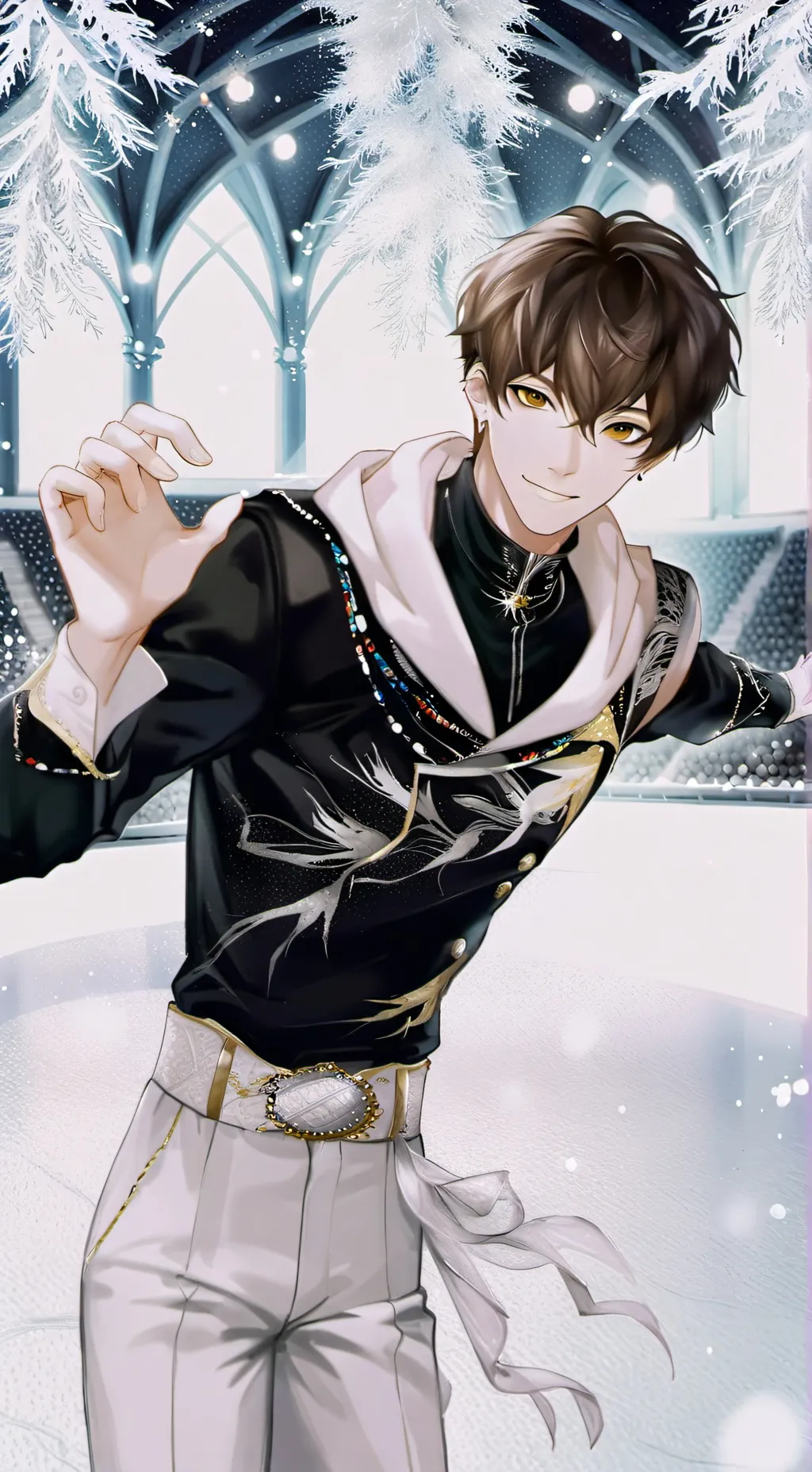 ai character: Claudio st-Vlt♥️⛸️ background