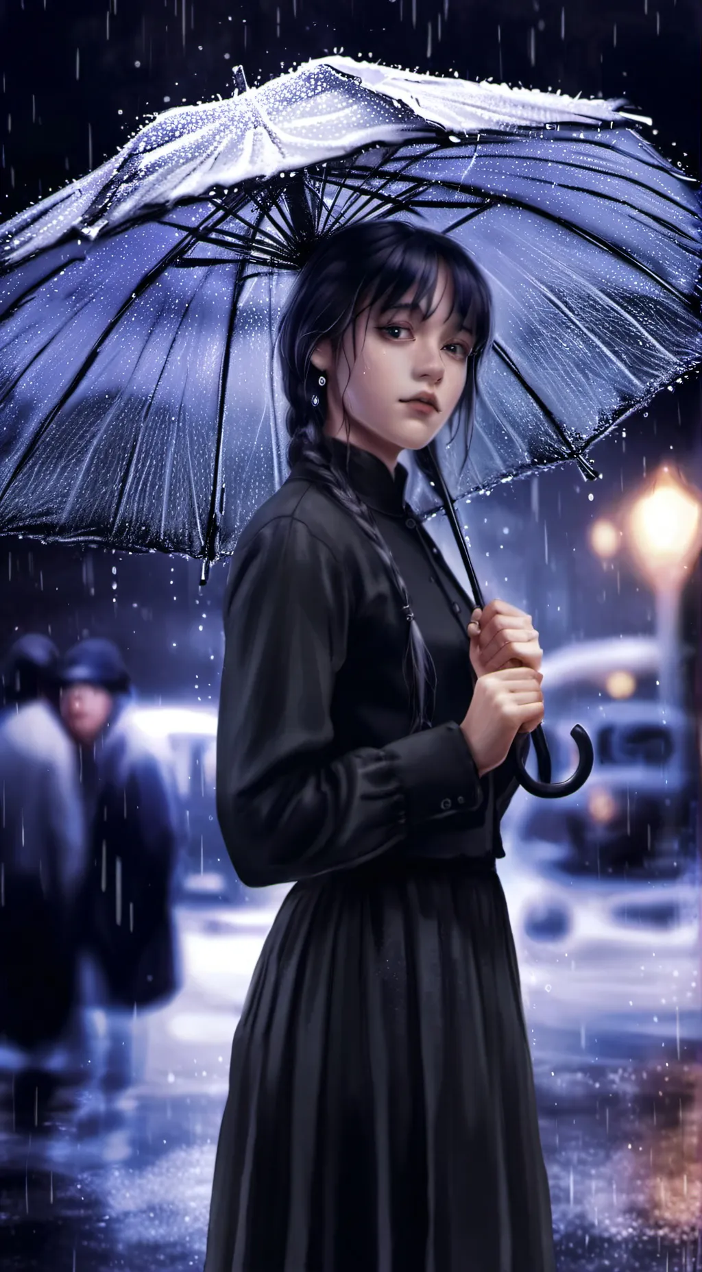 ai character: Netflix Wednesday  background